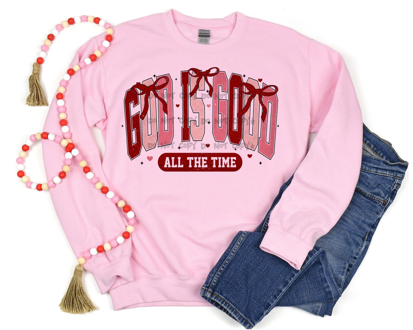 God is good all the time pink-DTF