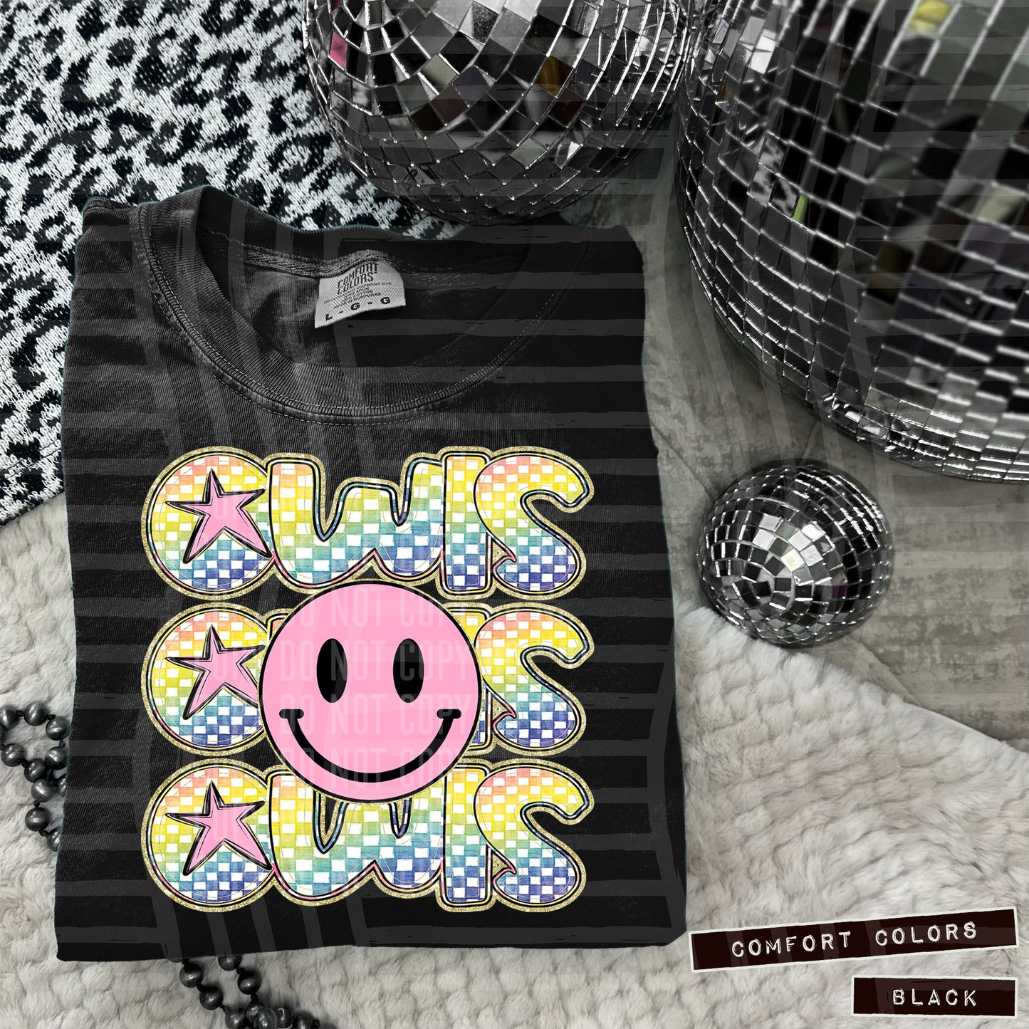 Pink Smiley Triple Stack (Dropdown)- DTF&UV