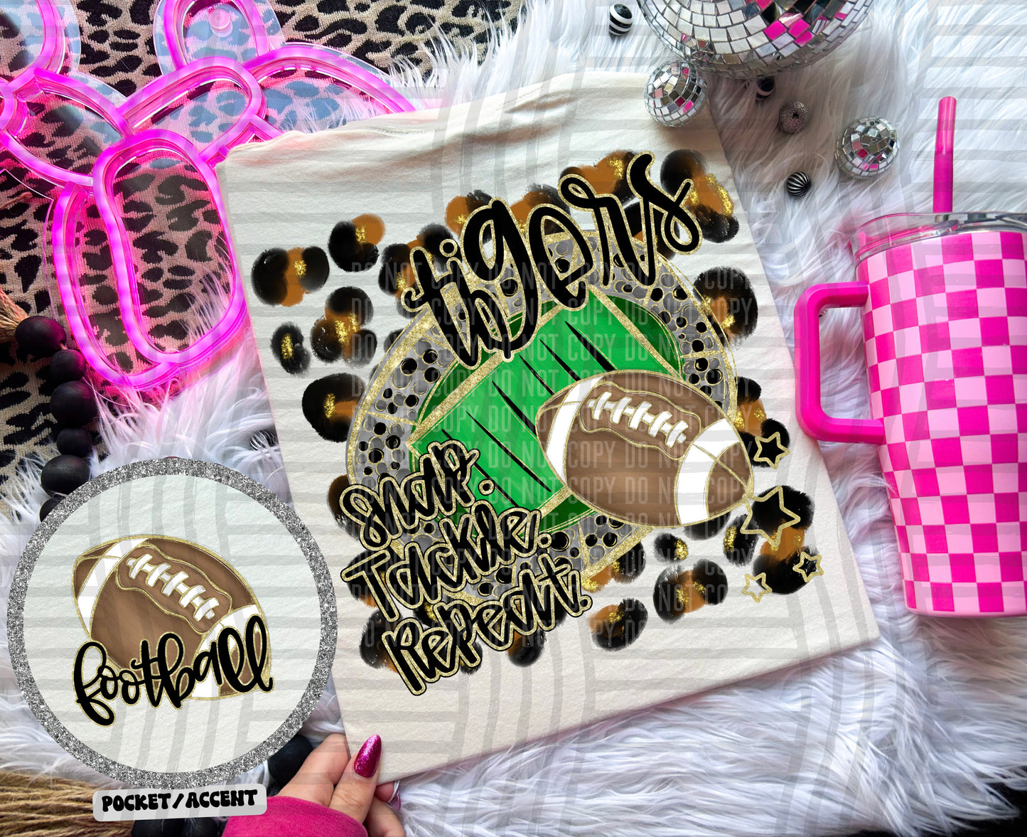 Snap Tackle Repeat Mascot (Includes front and back) (Dropdown)- DTF&UV