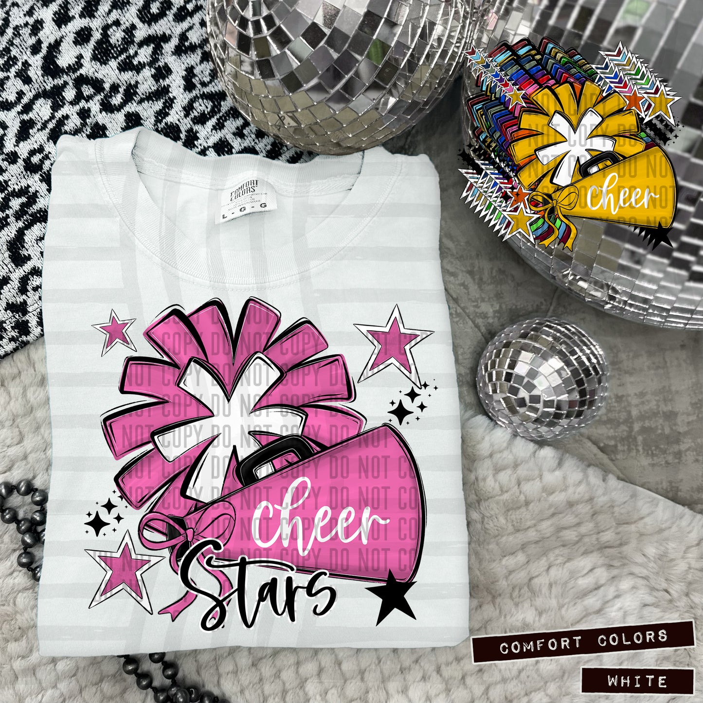 CHEER mascots (Colors and Mascots in dropdown)-DTF&UV