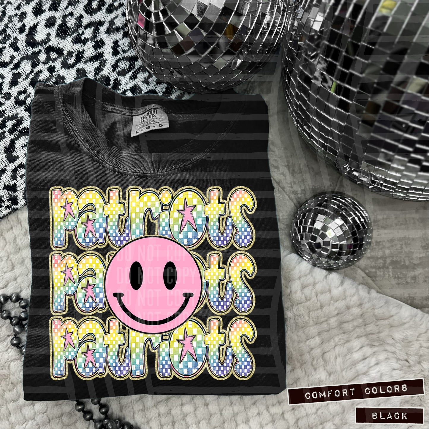 Pink Smiley Triple Stack (Dropdown)- DTF&UV