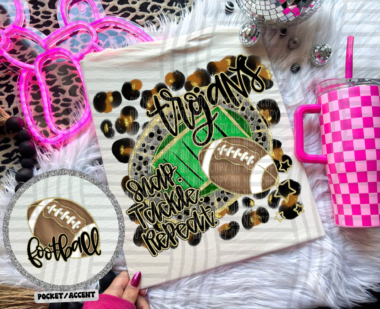 Snap Tackle Repeat Mascot (Includes front and back) (Dropdown)- DTF&UV