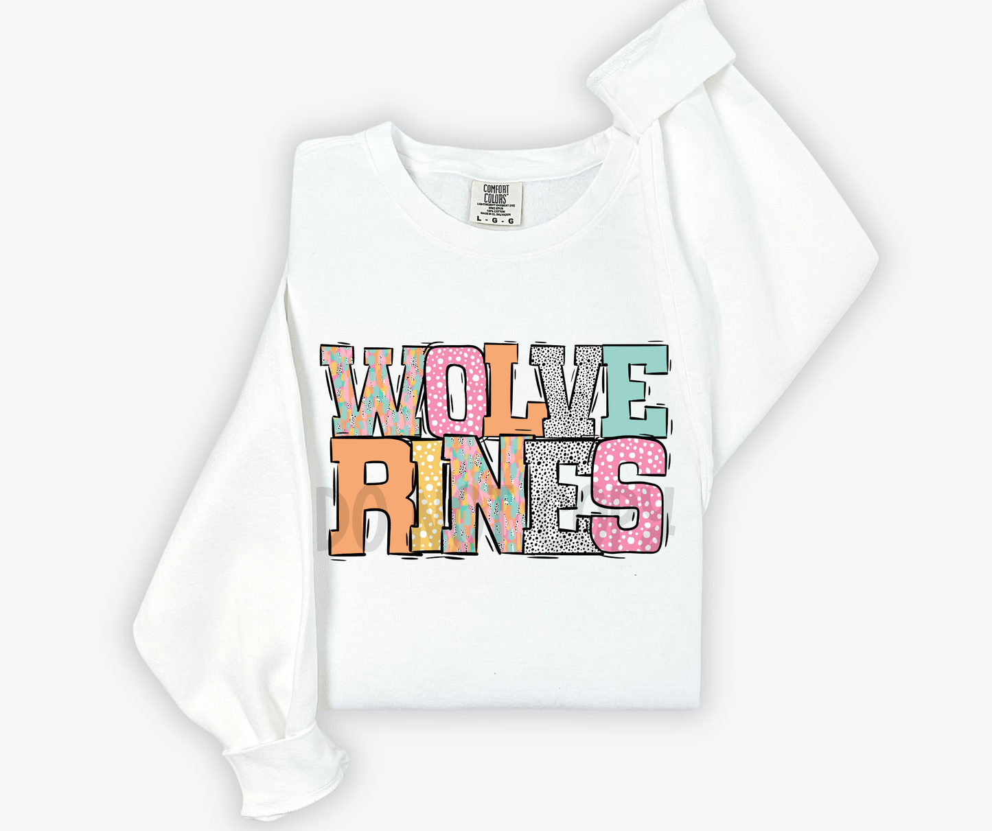 Pastel Stroke Varsity Mascots (ALL Mascots in this listing Dropdown)-DTF