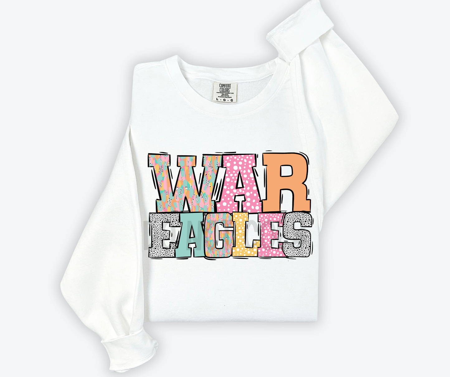 Pastel Stroke Varsity Mascots (ALL Mascots in this listing Dropdown)-DTF