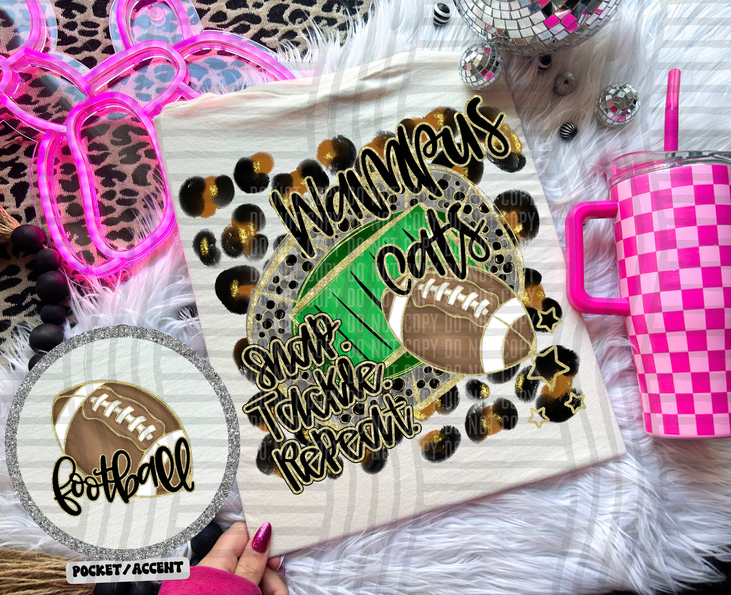 Snap Tackle Repeat Mascot (Includes front and back) (Dropdown)- DTF&UV