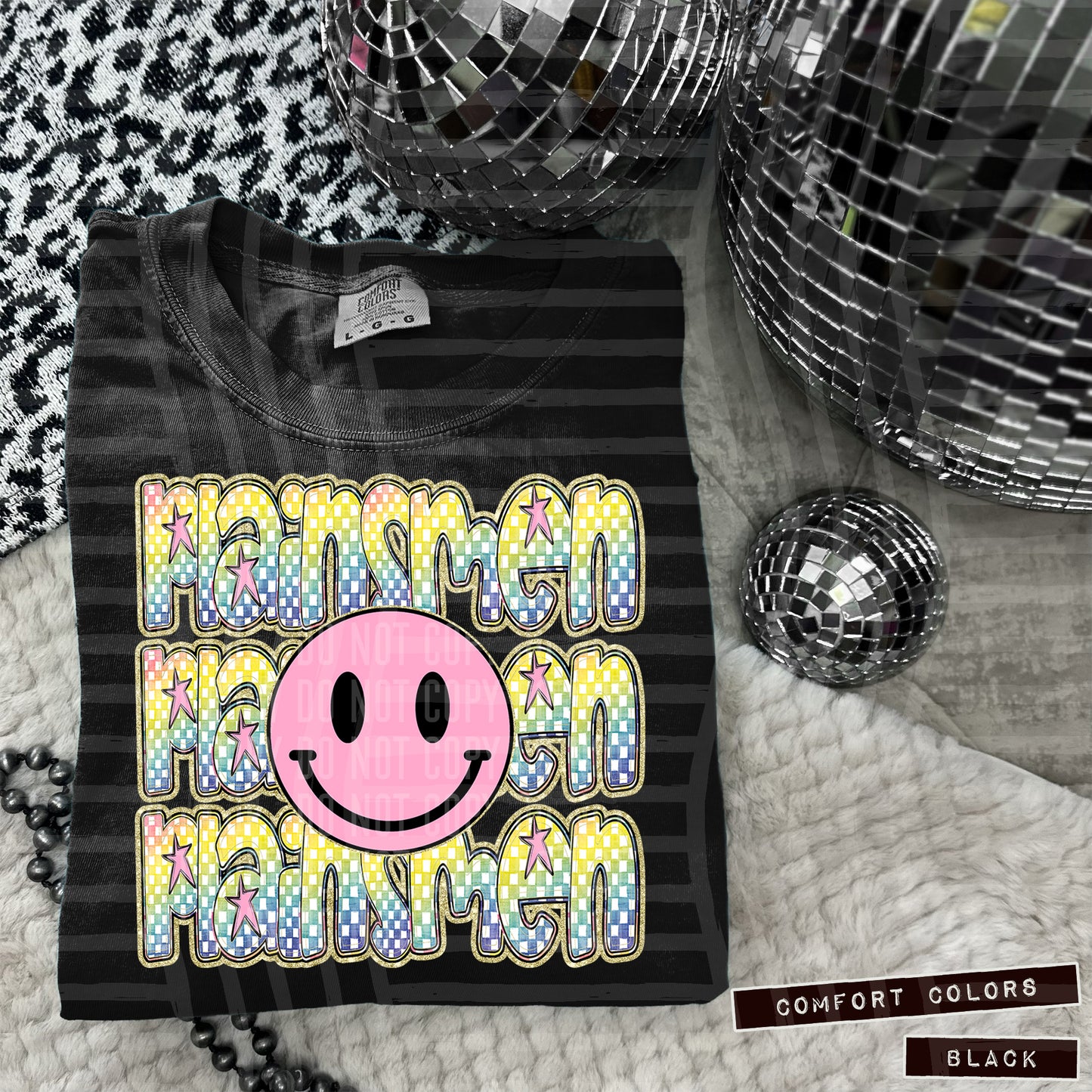 Pink Smiley Triple Stack (Dropdown)- DTF&UV