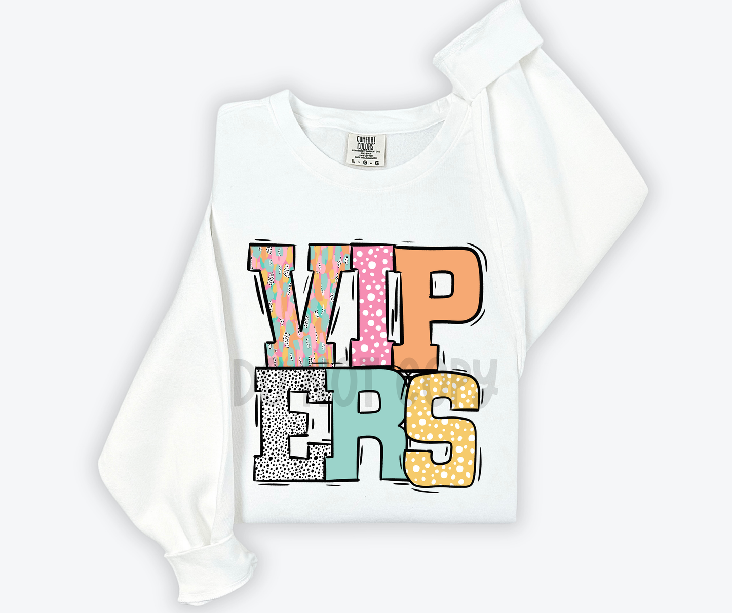 Pastel Stroke Varsity Mascots (ALL Mascots in this listing Dropdown)-DTF