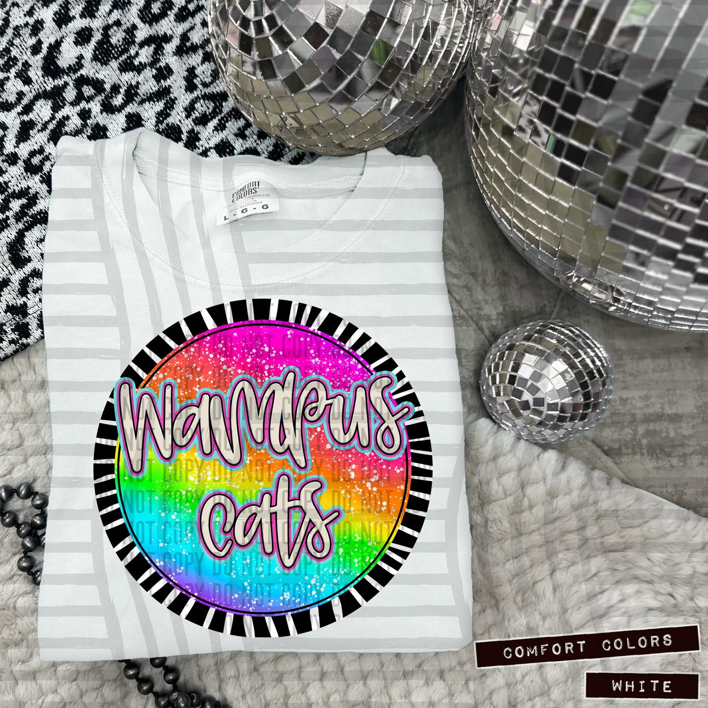 Rainbow Splatter Rounds(Dropdown)- DTF&UV
