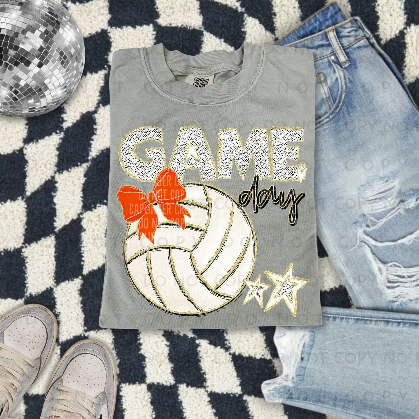 Game day Volleyball(all colors in dropdown)-DTF