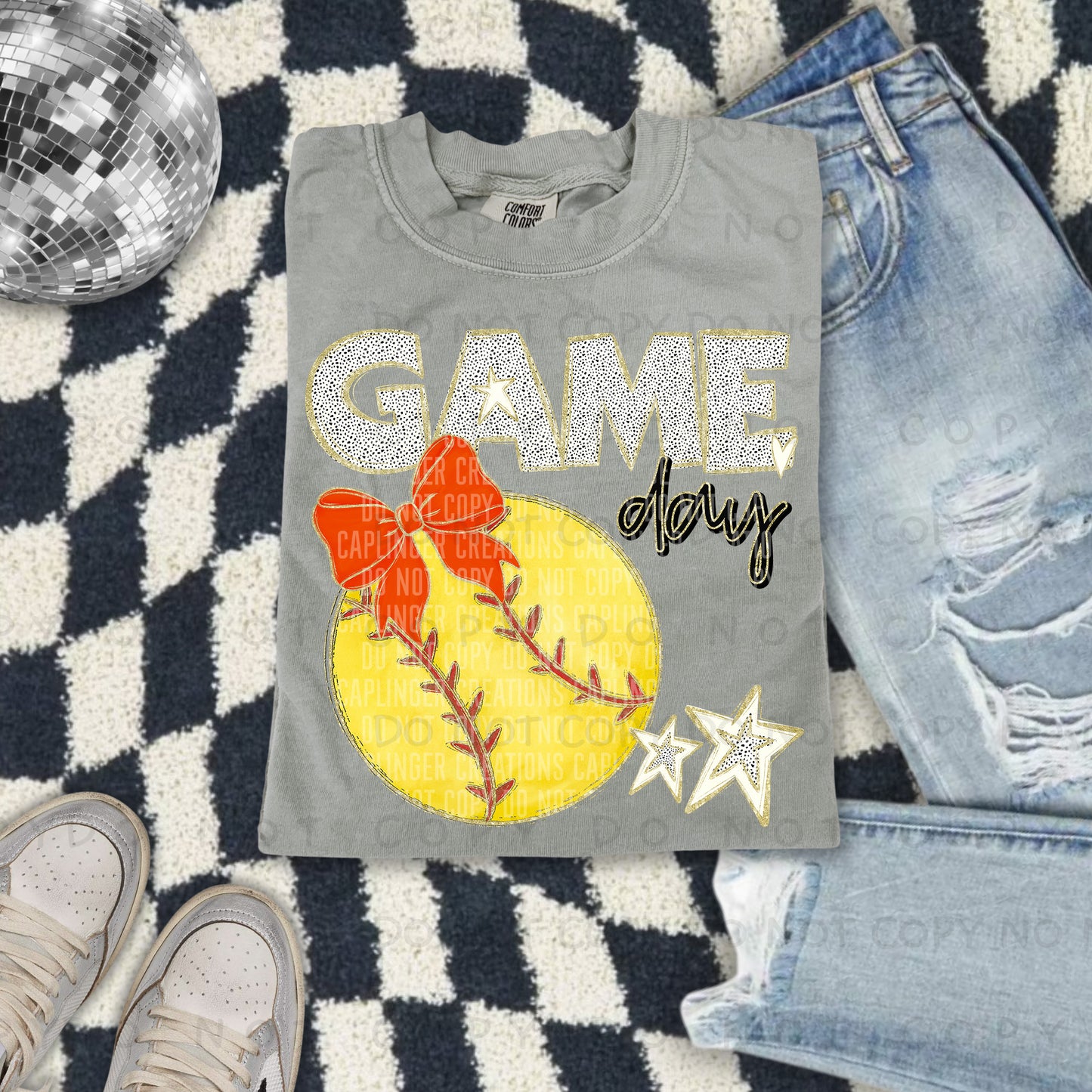 Game day Softball(all colors in dropdown)-DTF
