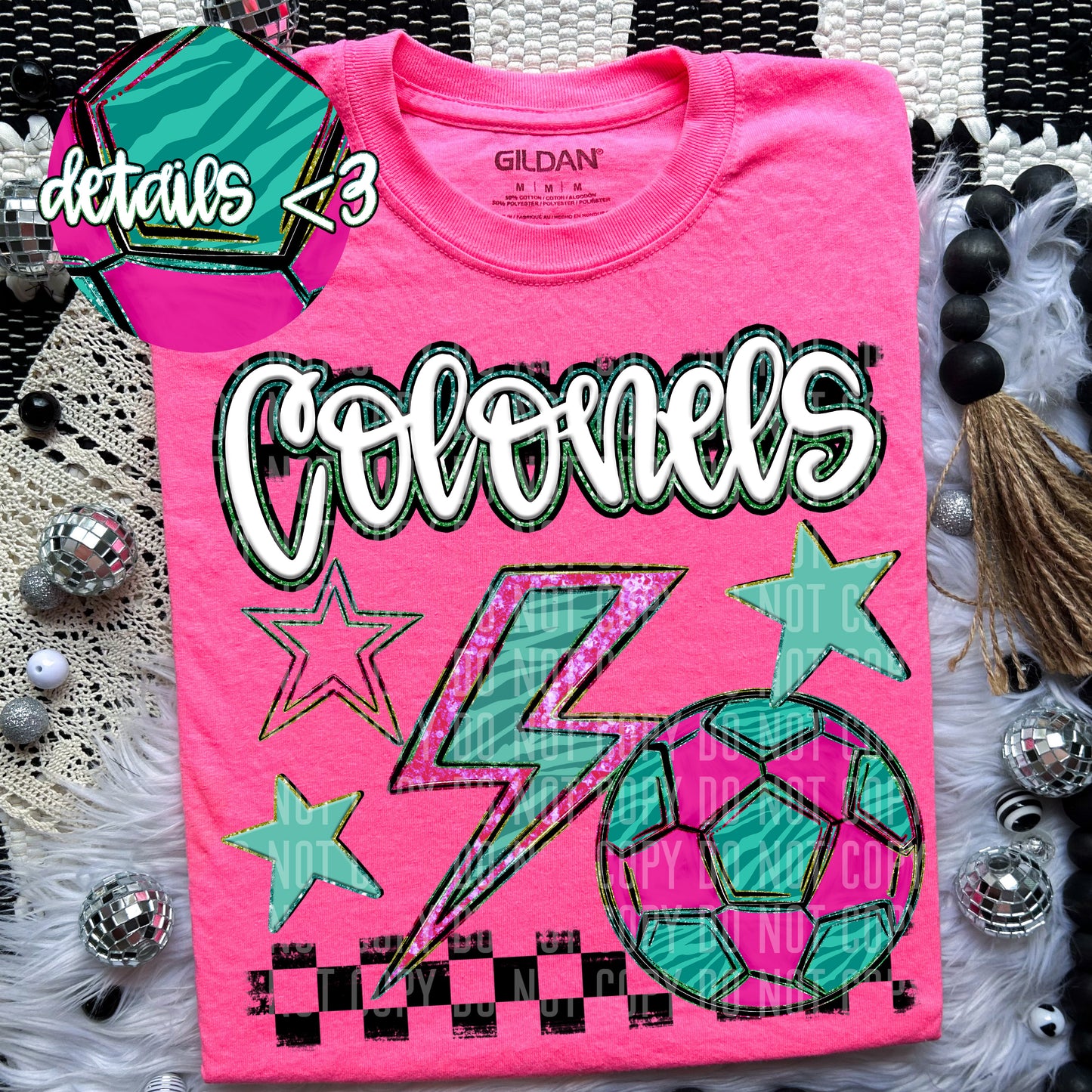 Soccer Bolt Mascots(Dropdown)-DTF