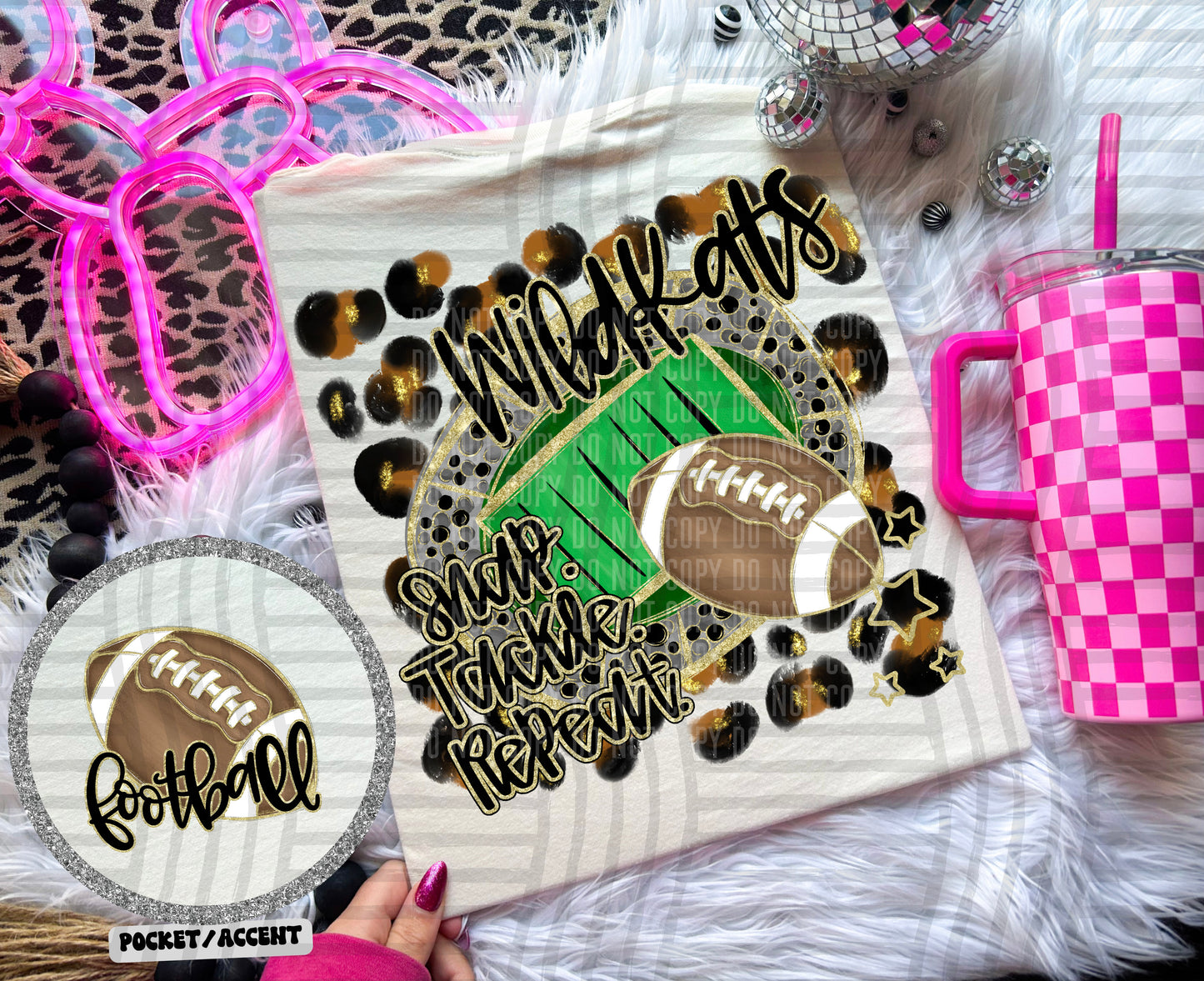 Snap Tackle Repeat Mascot (Includes front and back) (Dropdown)- DTF&UV