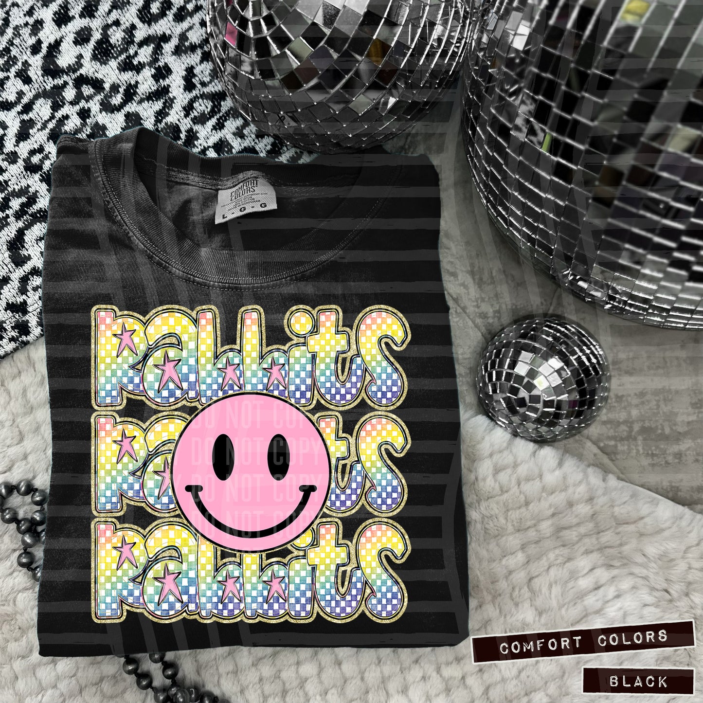 Pink Smiley Triple Stack (Dropdown)- DTF&UV