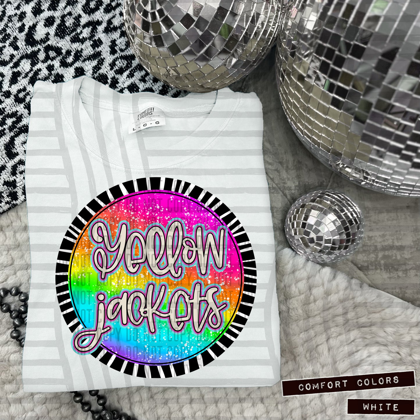 Rainbow Splatter Rounds(Dropdown)- DTF&UV