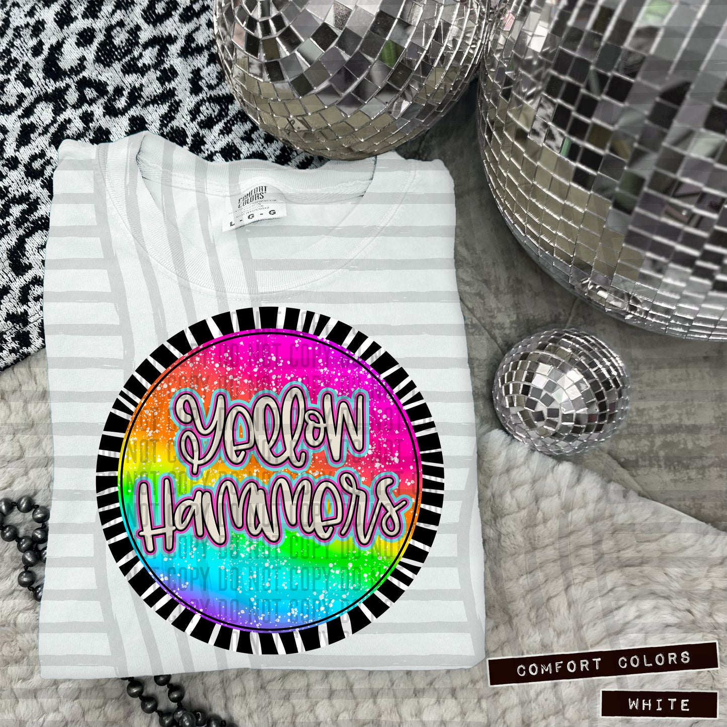 Rainbow Splatter Rounds(Dropdown)- DTF&UV