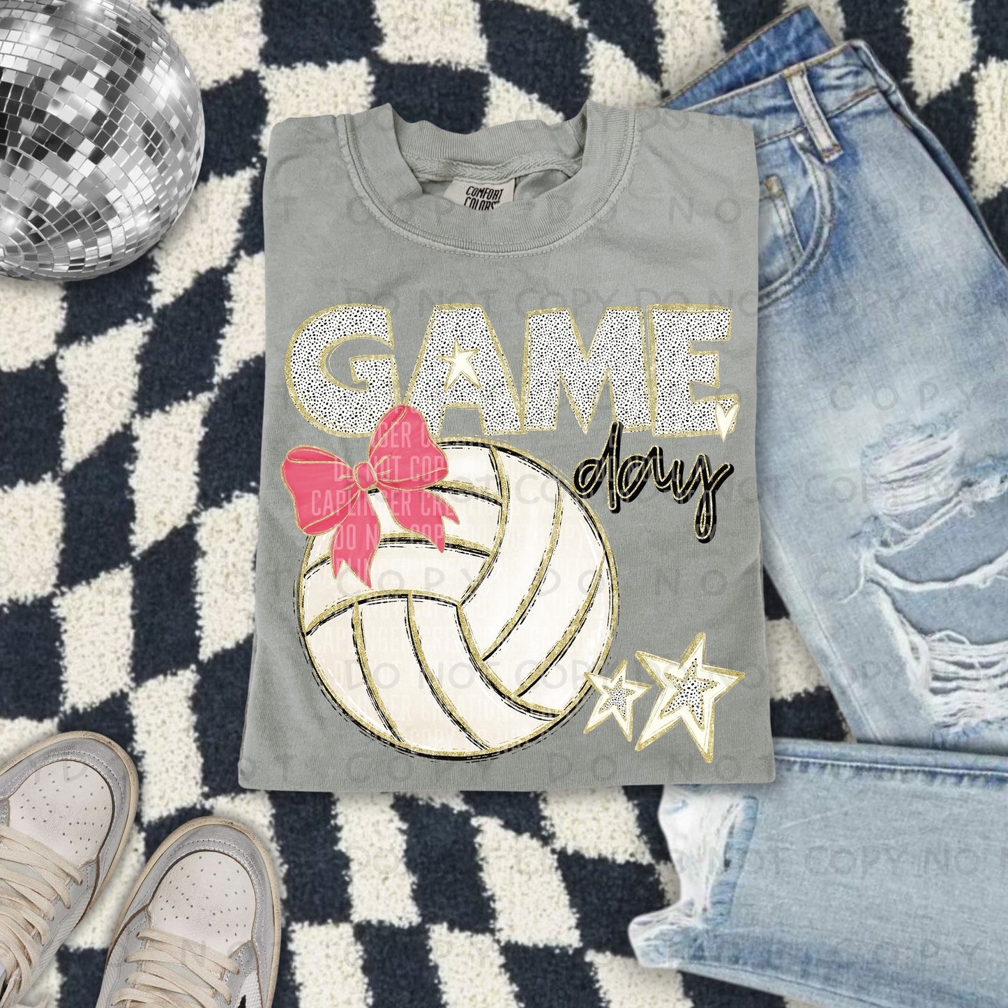 Game day Volleyball(all colors in dropdown)-DTF