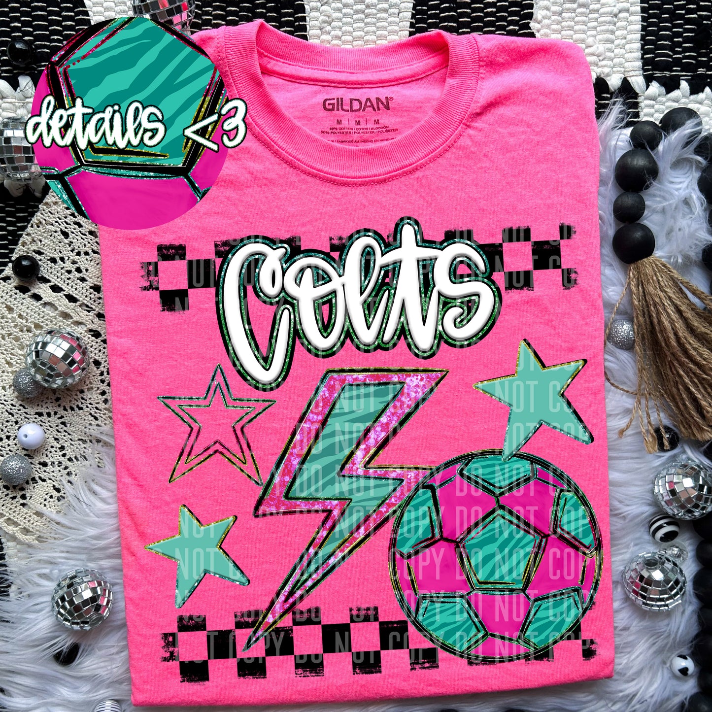 Soccer Bolt Mascots(Dropdown)-DTF