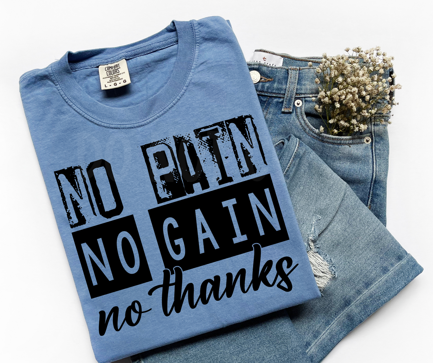 no pain no gain-DTF