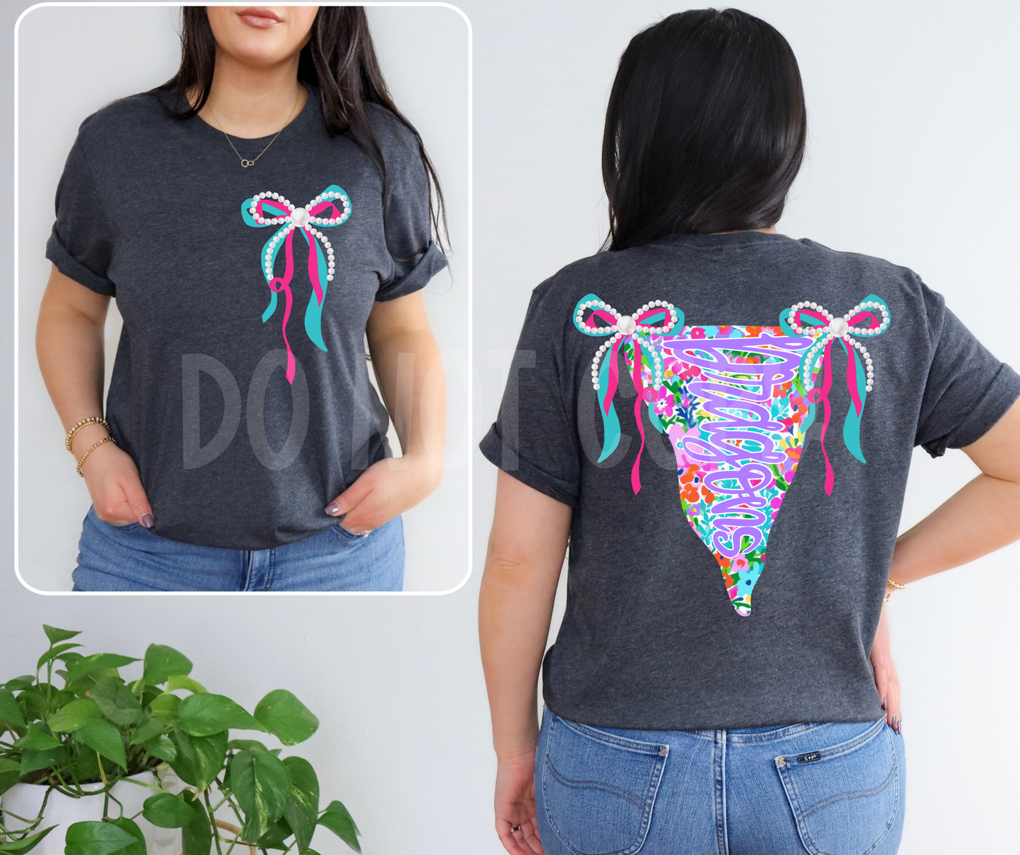 Bright Pennant Mascot (BACK- Dropdown)-DTF&UV