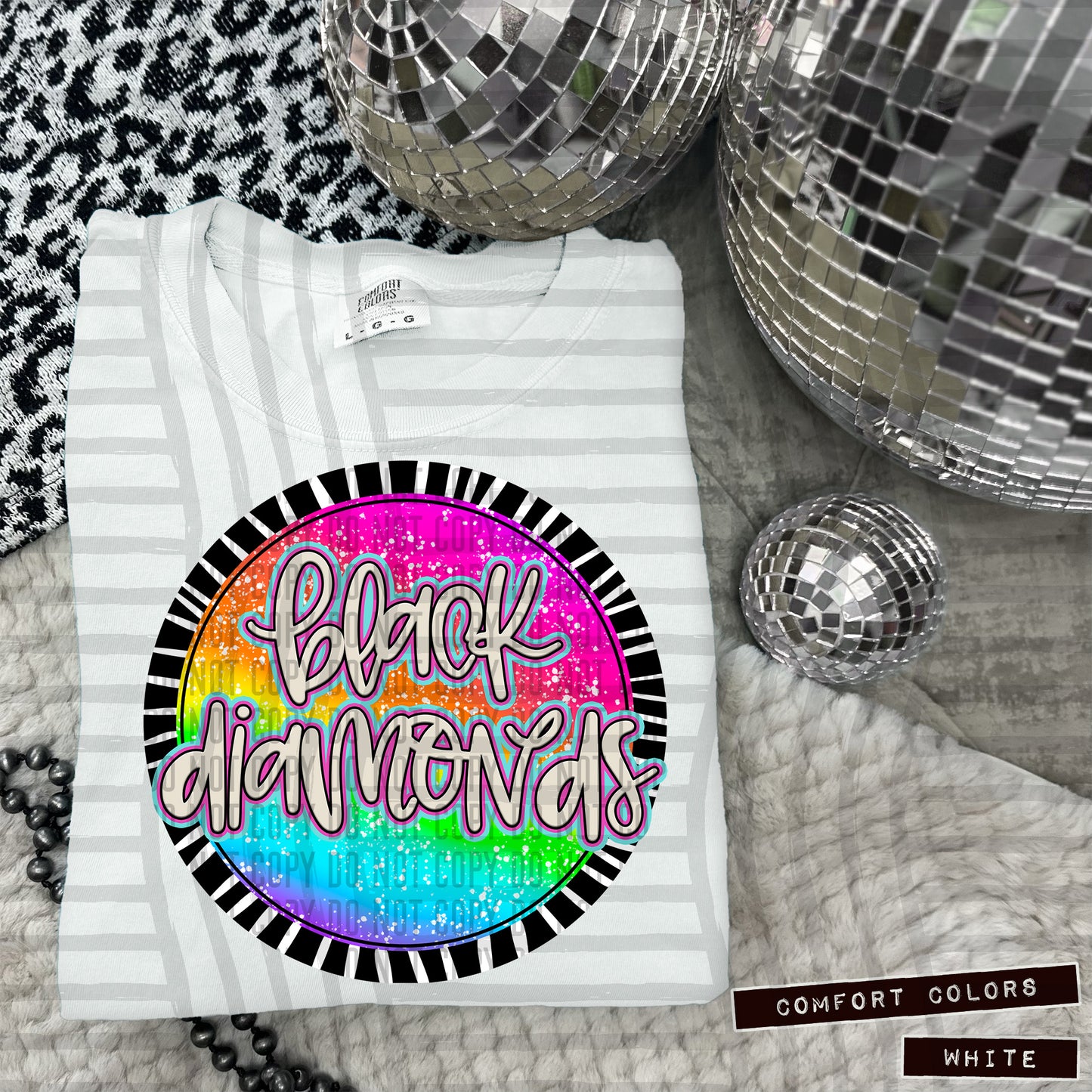 Rainbow Splatter Rounds(Dropdown)- DTF&UV