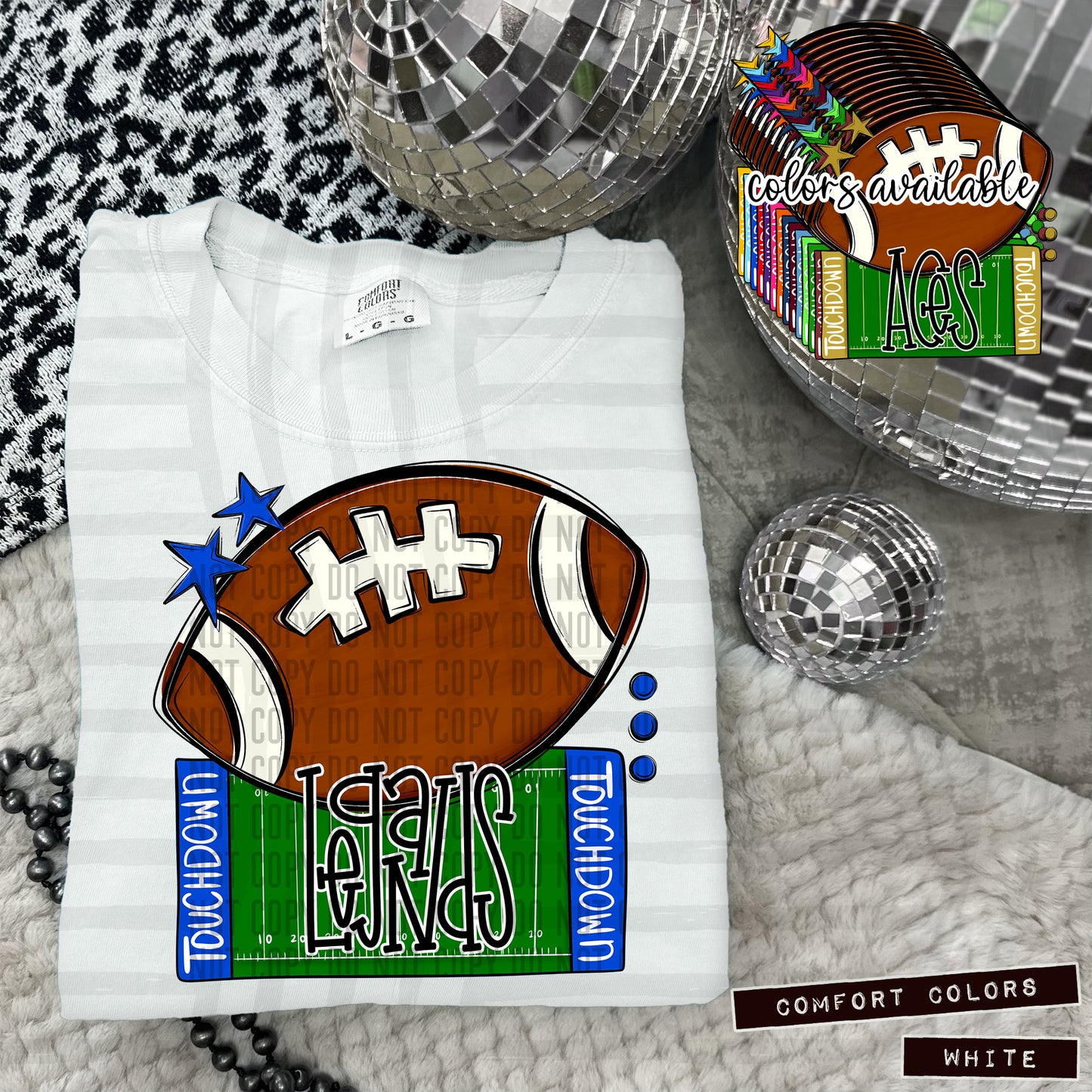4 FOOTBALL NAME PLATES (ALL COLORS dropdown)-DTF&UV