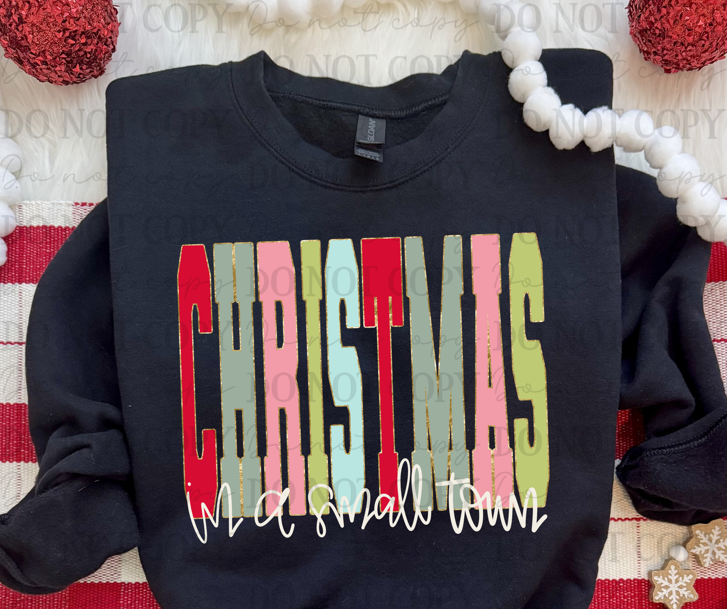 Small town Christmas -DTF&UV