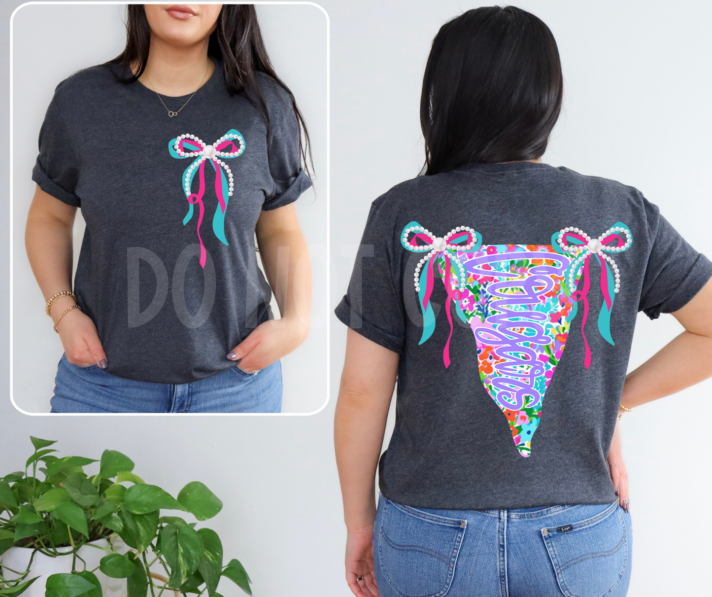 Bright Pennant Mascot (BACK- Dropdown)-DTF&UV