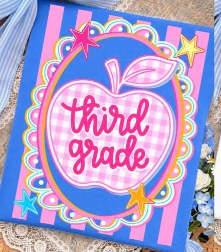 3rd Grade apple- DTF&UV