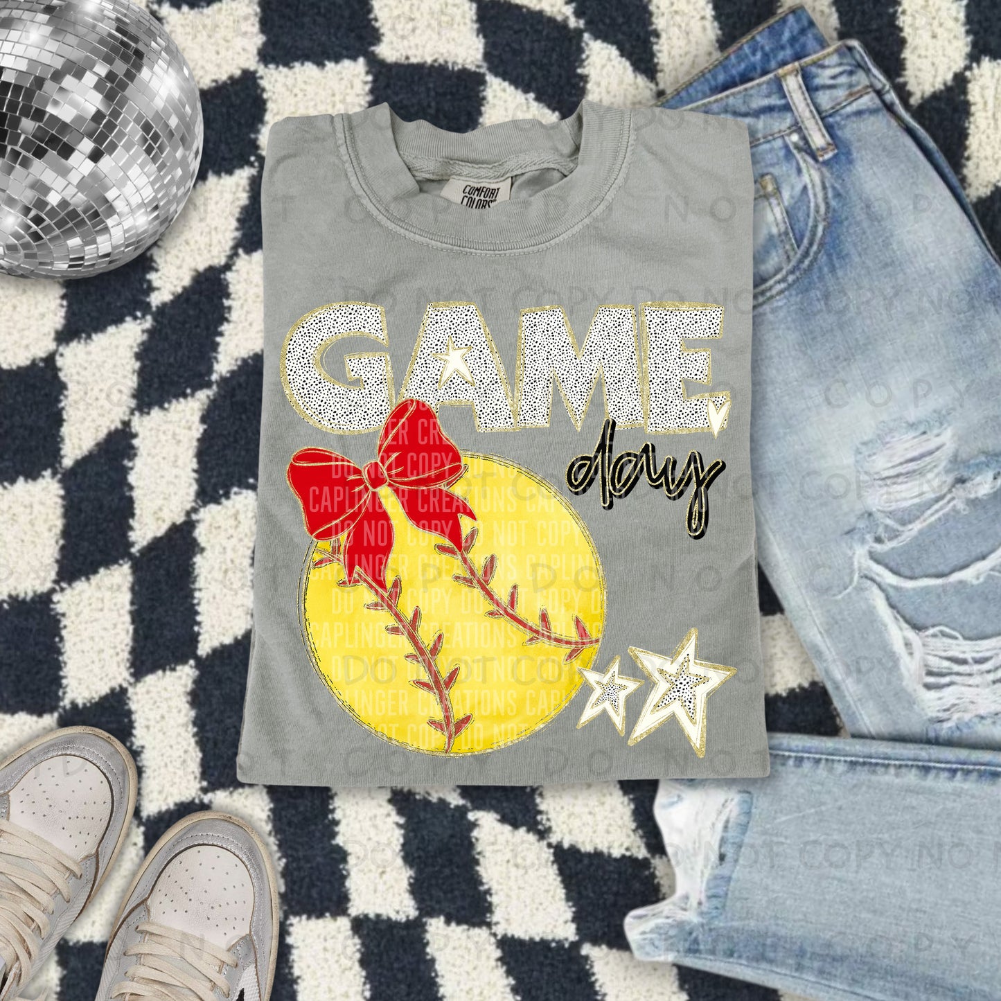 Game day Softball(all colors in dropdown)-DTF