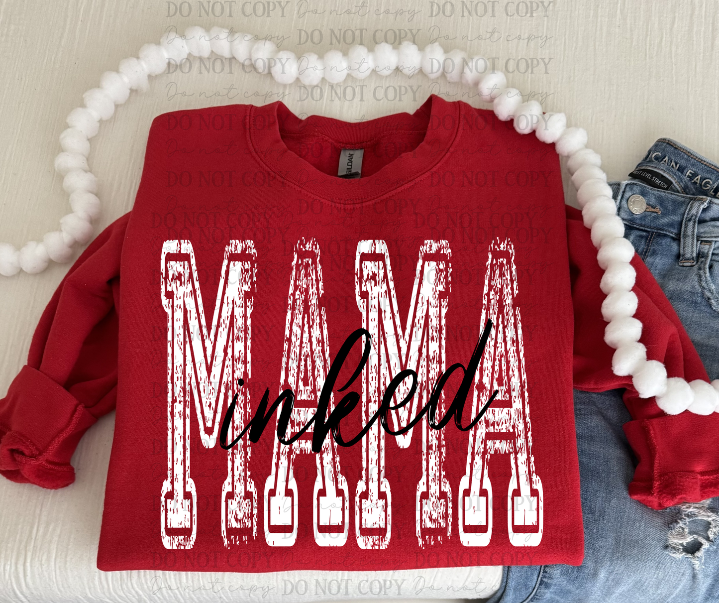 Inked mama distressed- DTF&UV