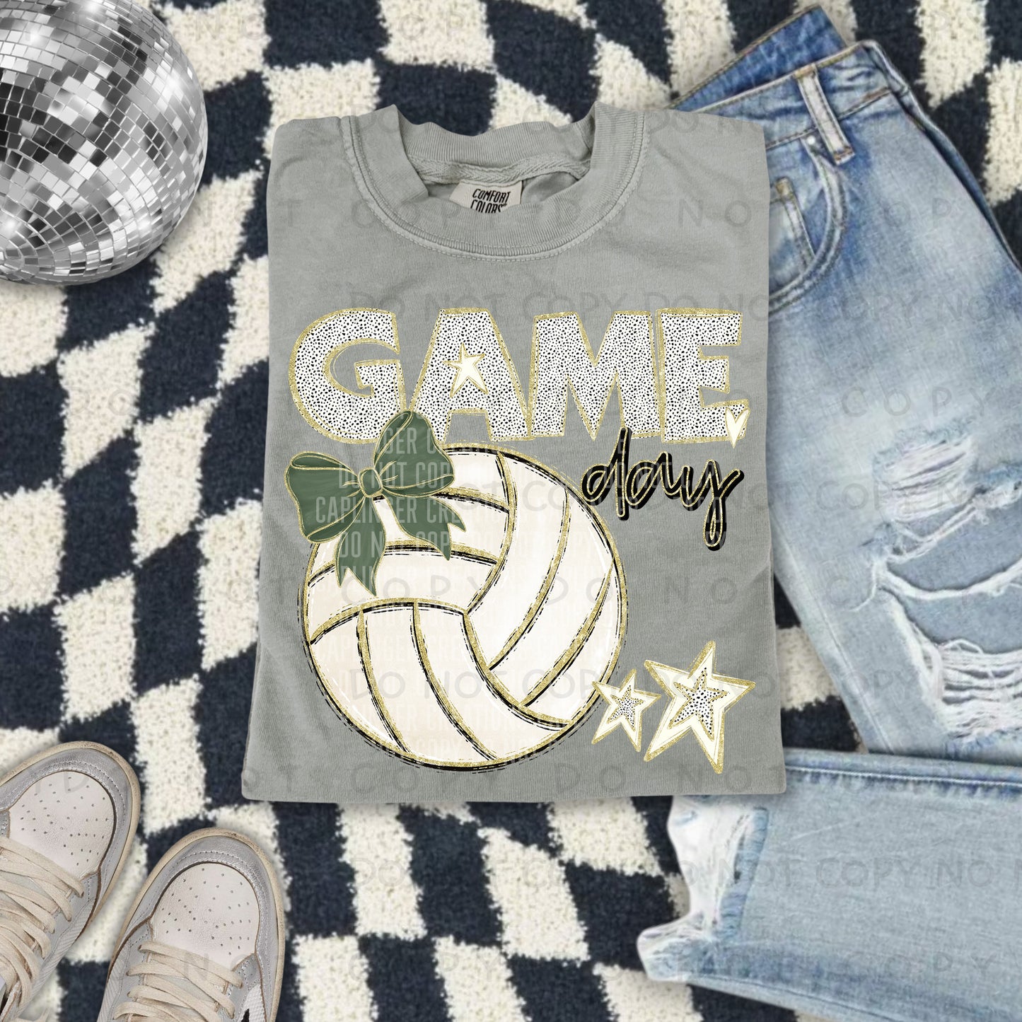 Game day Volleyball(all colors in dropdown)-DTF