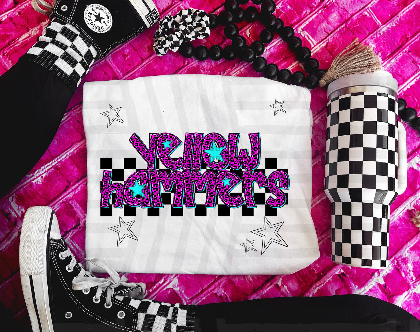 Pink Leopard Neon Mascots (dropdown)-DTF&UV