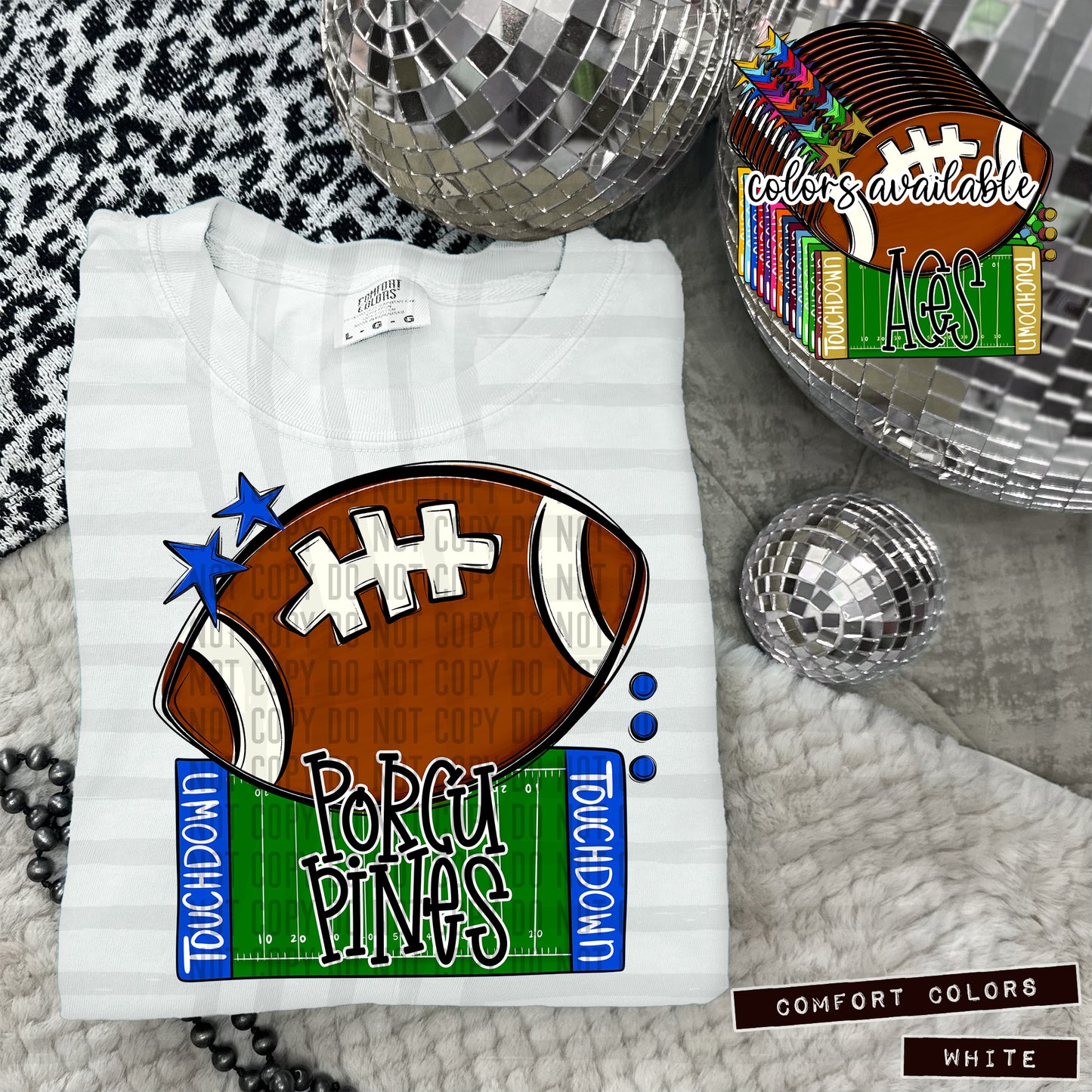4 FOOTBALL NAME PLATES (ALL COLORS dropdown)-DTF&UV