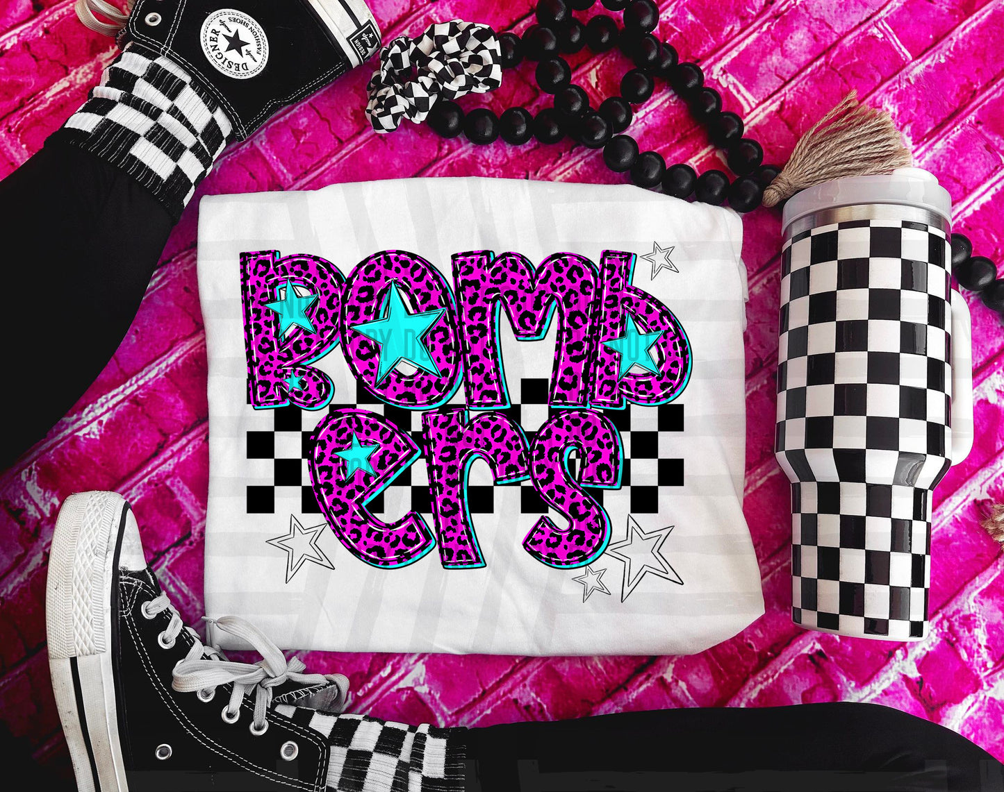 Pink Leopard Neon Mascots (dropdown)-DTF&UV