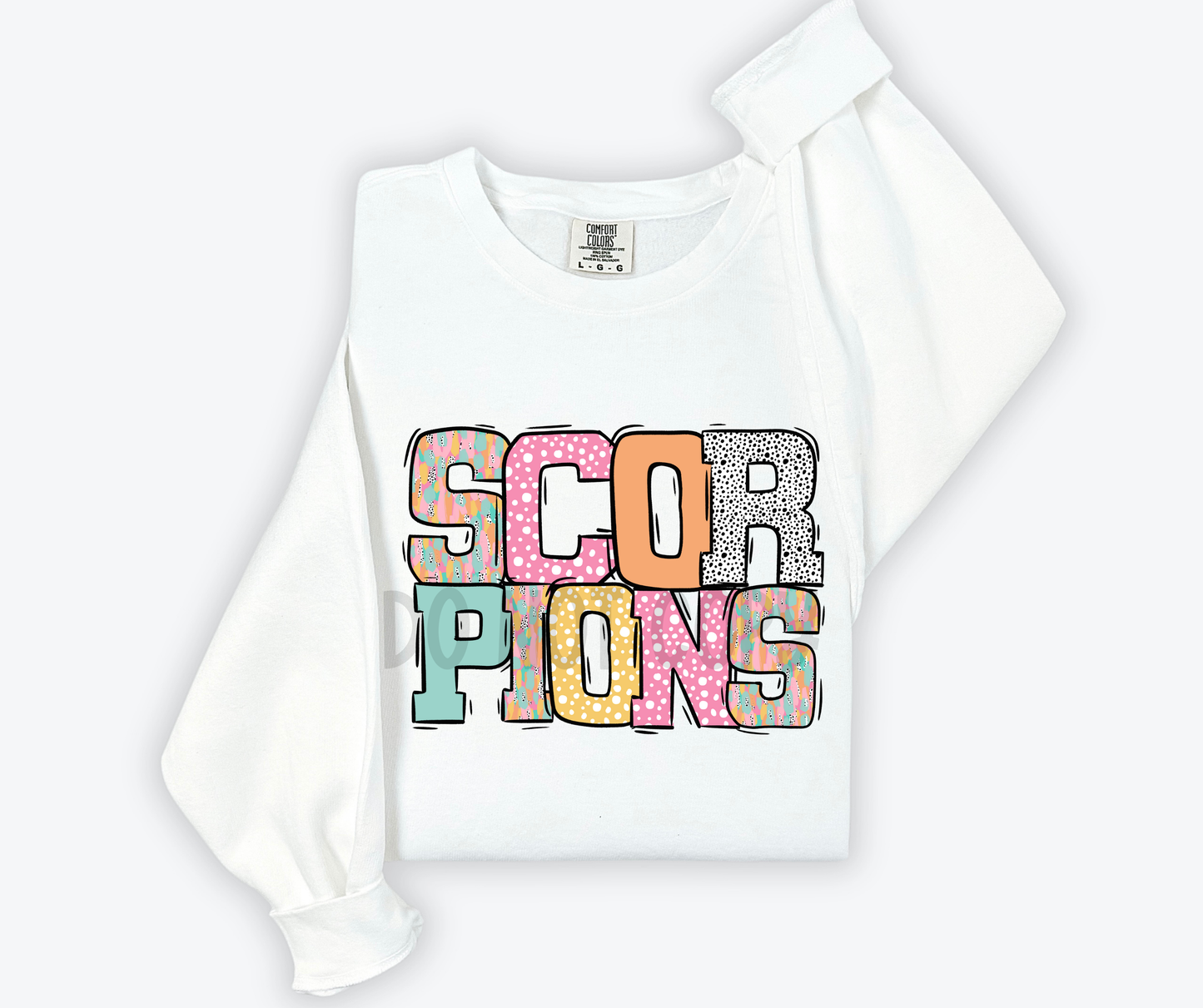 Pastel Stroke Varsity Mascots (ALL Mascots in this listing Dropdown)-DTF