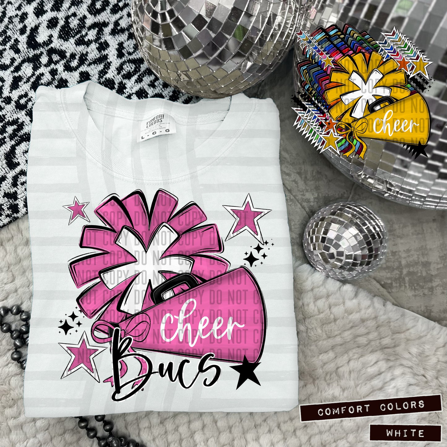 CHEER mascots (Colors and Mascots in dropdown)-DTF&UV