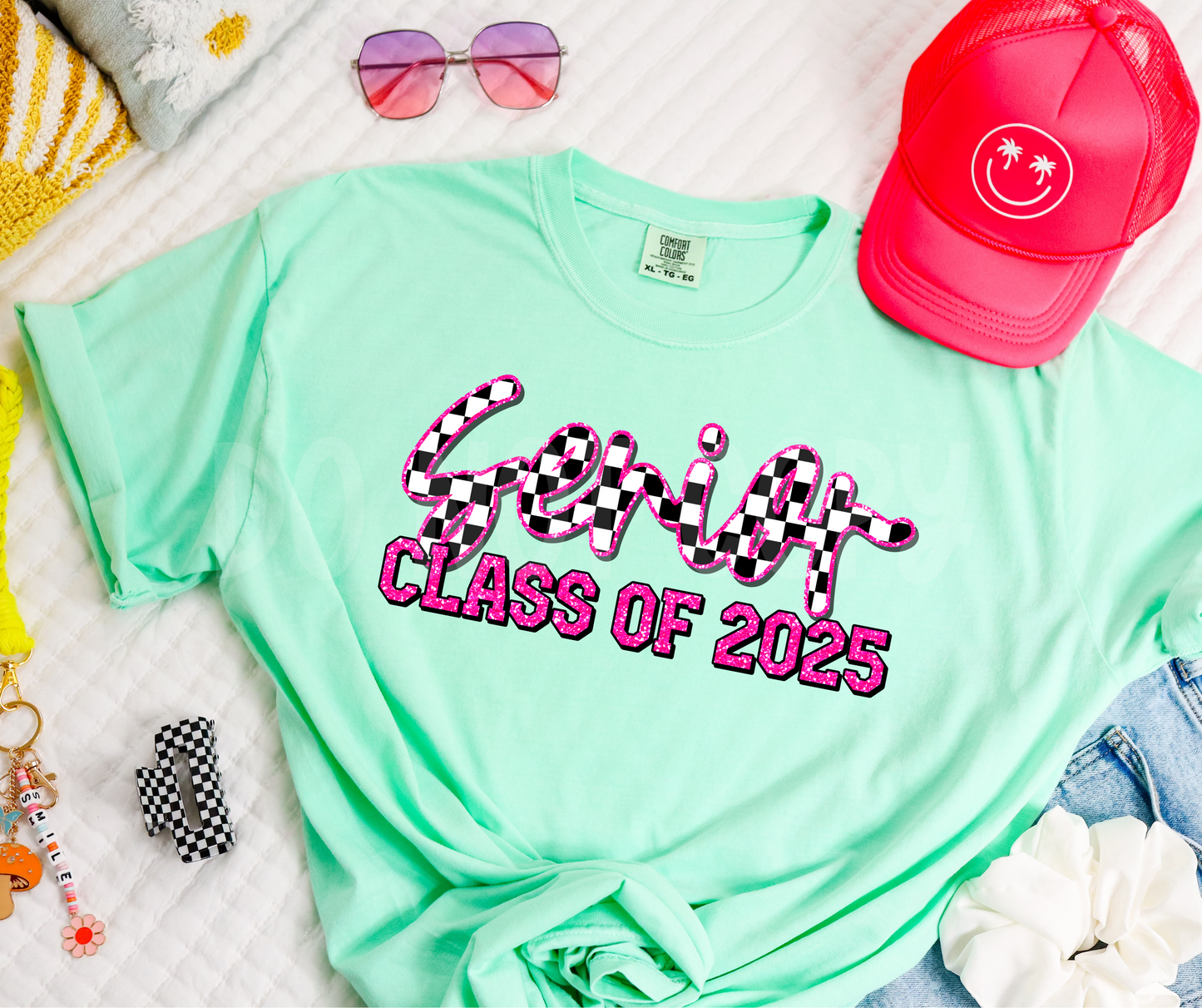 Senior Pink Glitter-DTF