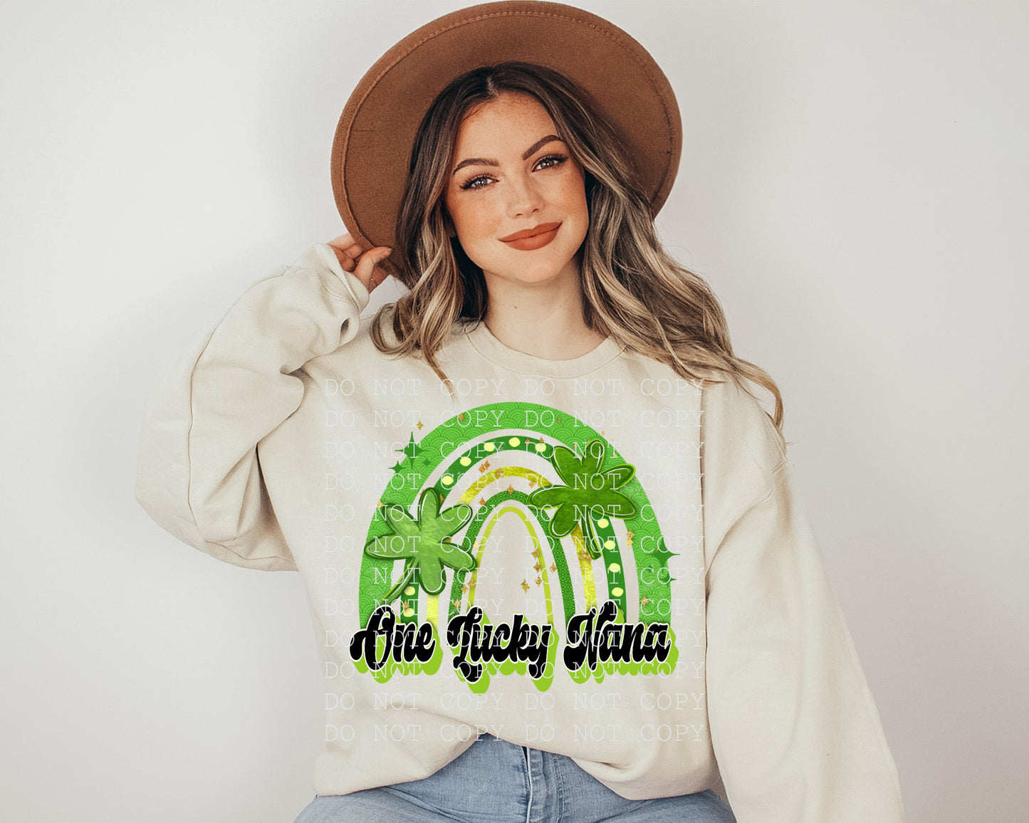 One Lucky Nana Green Rainbow- DTF