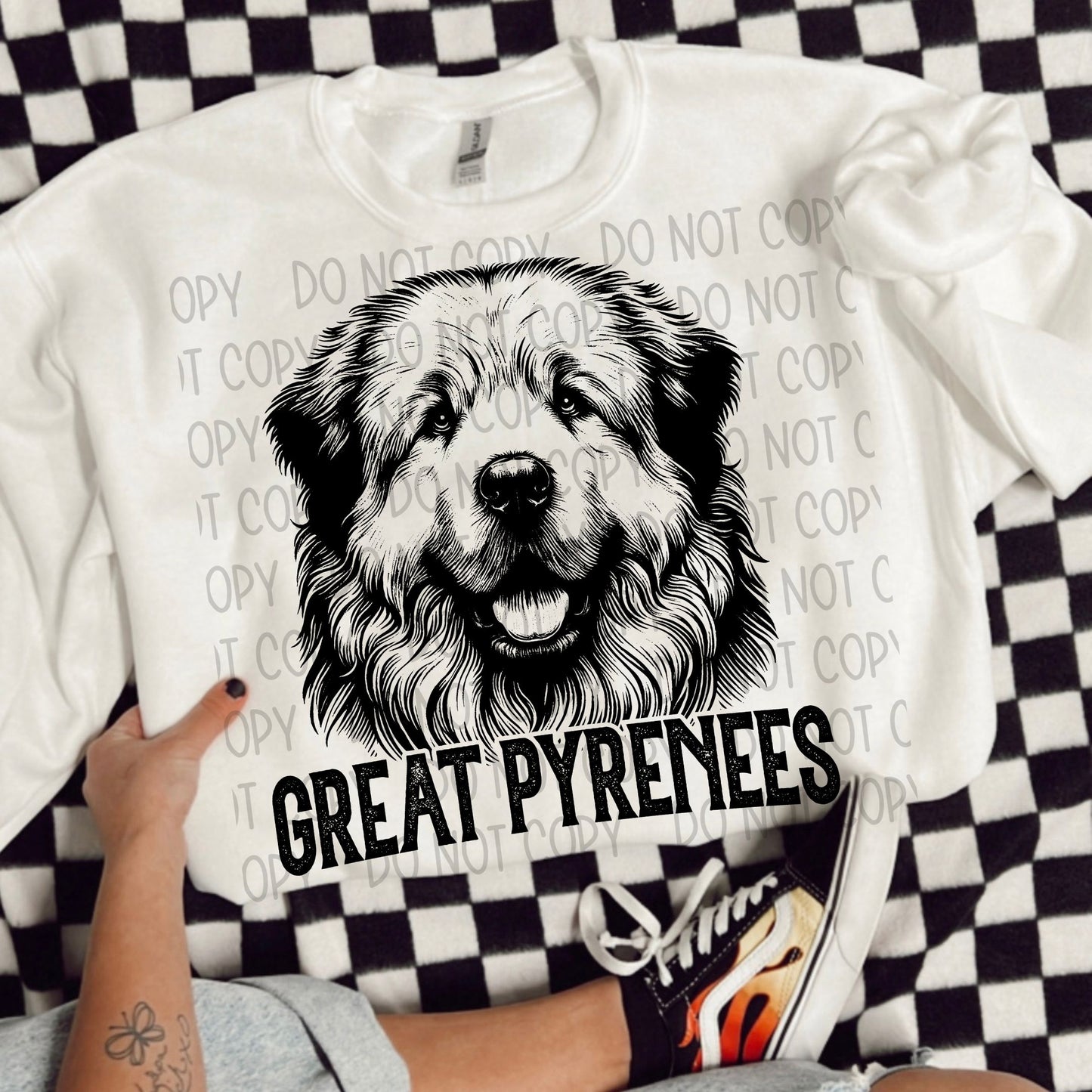 Great Pyrenees Portrait - DTF