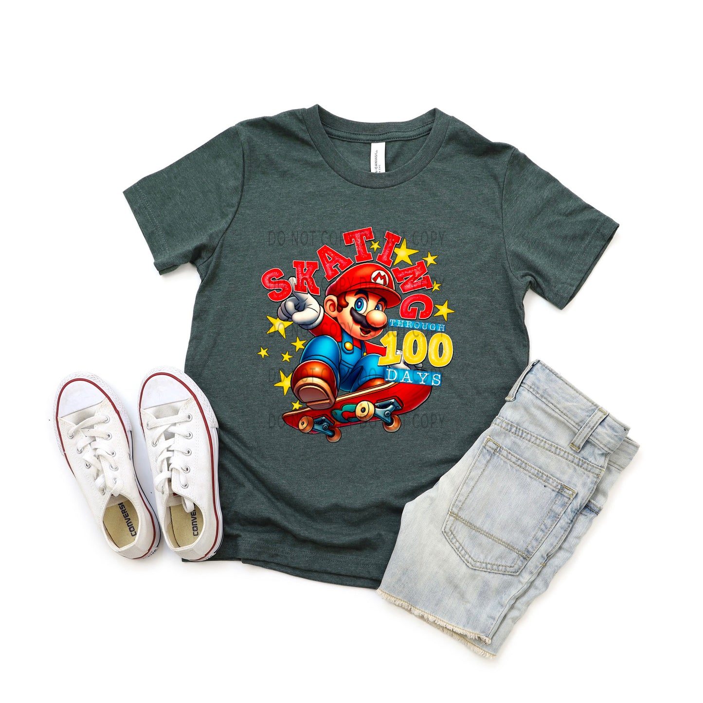 Skating Through 100 Days Mario - DTF