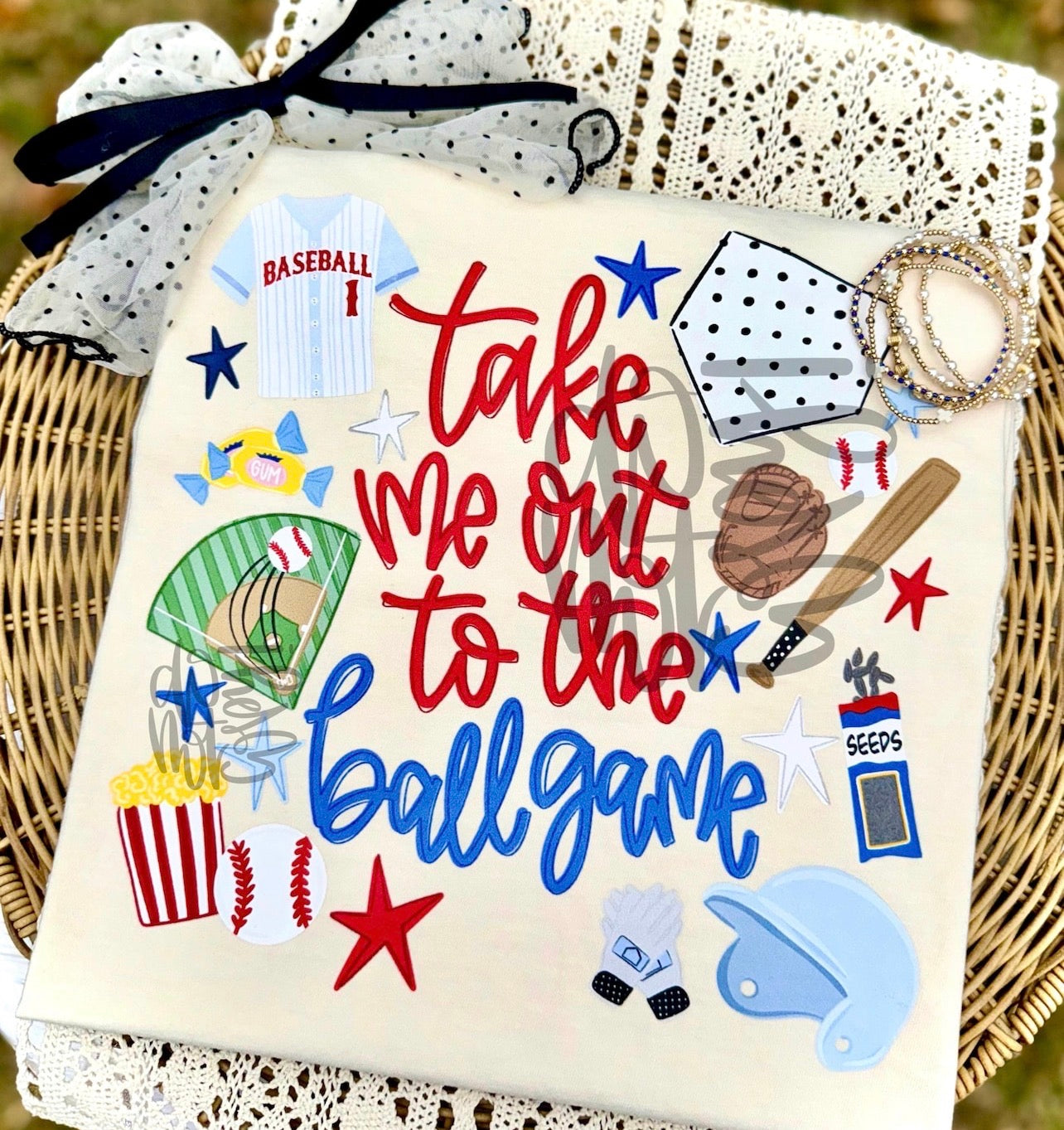 Take me out to the ballgame collage-DTF&UV