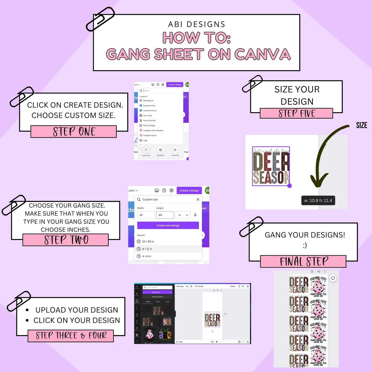 CUSTOM DTF- GANG SHEETS(You submit YOUR Gang that is to be print ready)