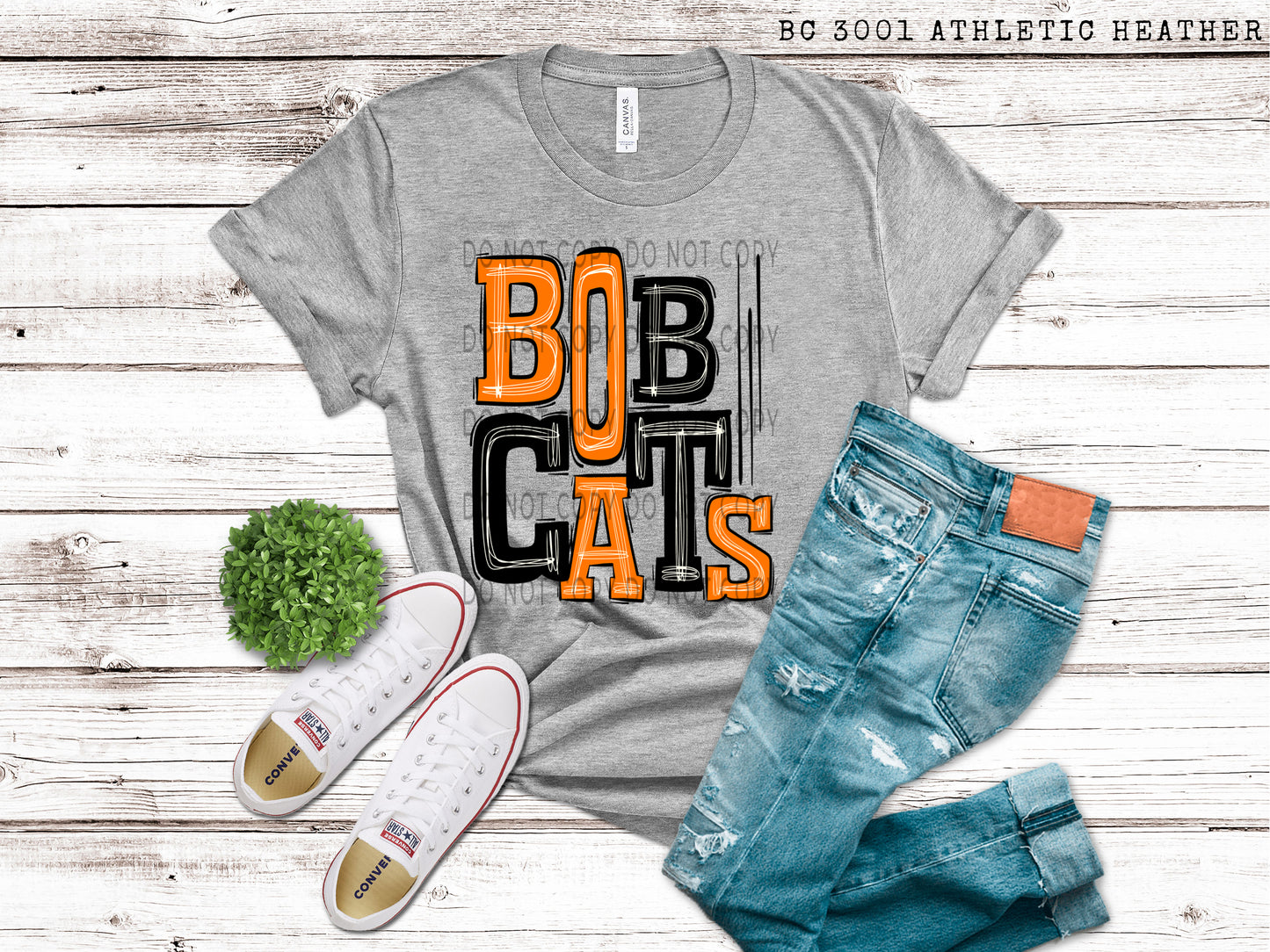 Bobcats Black and Orange - DTF