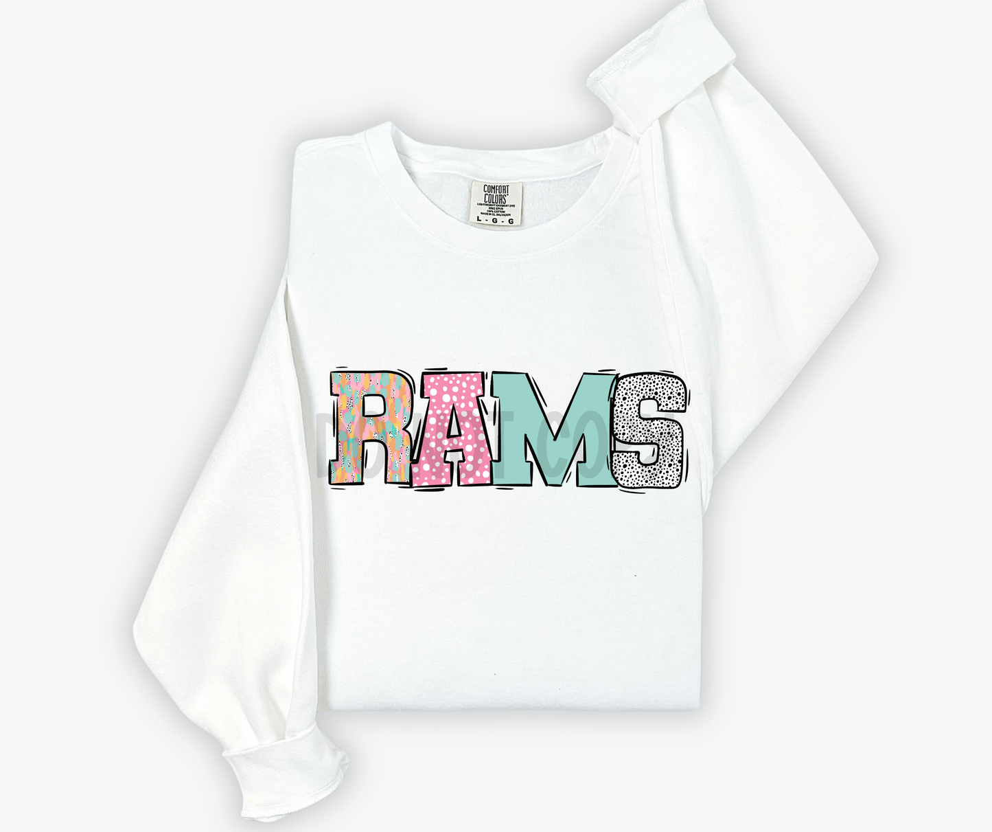 Pastel Stroke Varsity Mascots (ALL Mascots in this listing Dropdown)-DTF