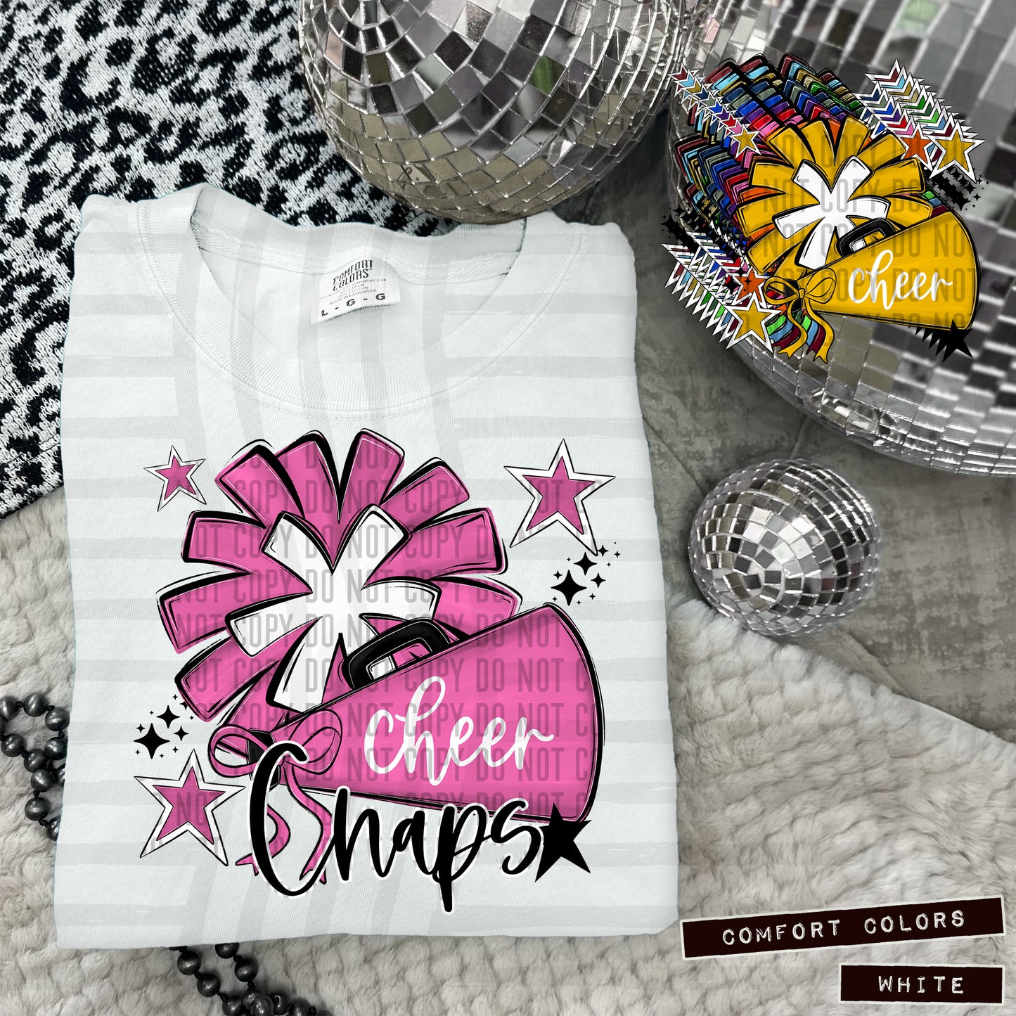 CHEER mascots (Colors and Mascots in dropdown)-DTF&UV