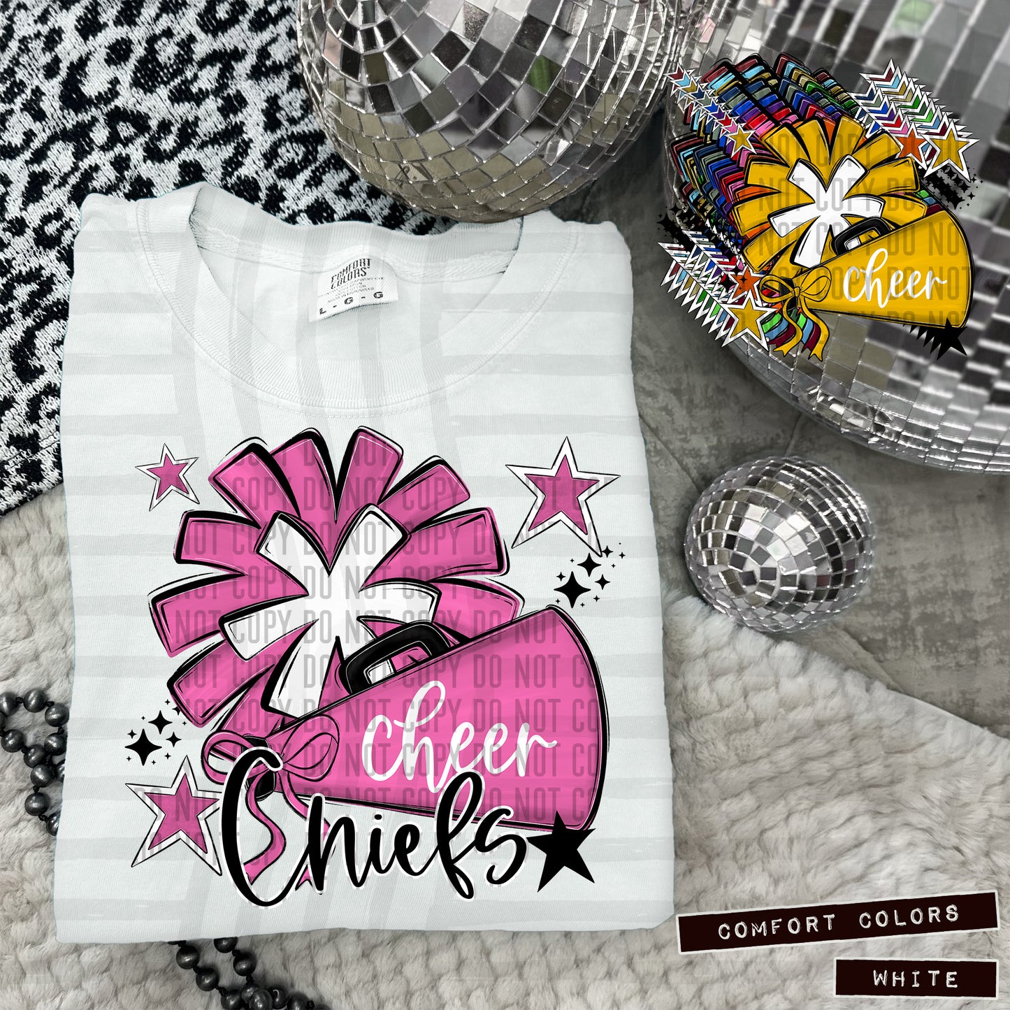 CHEER mascots (Colors and Mascots in dropdown)-DTF&UV
