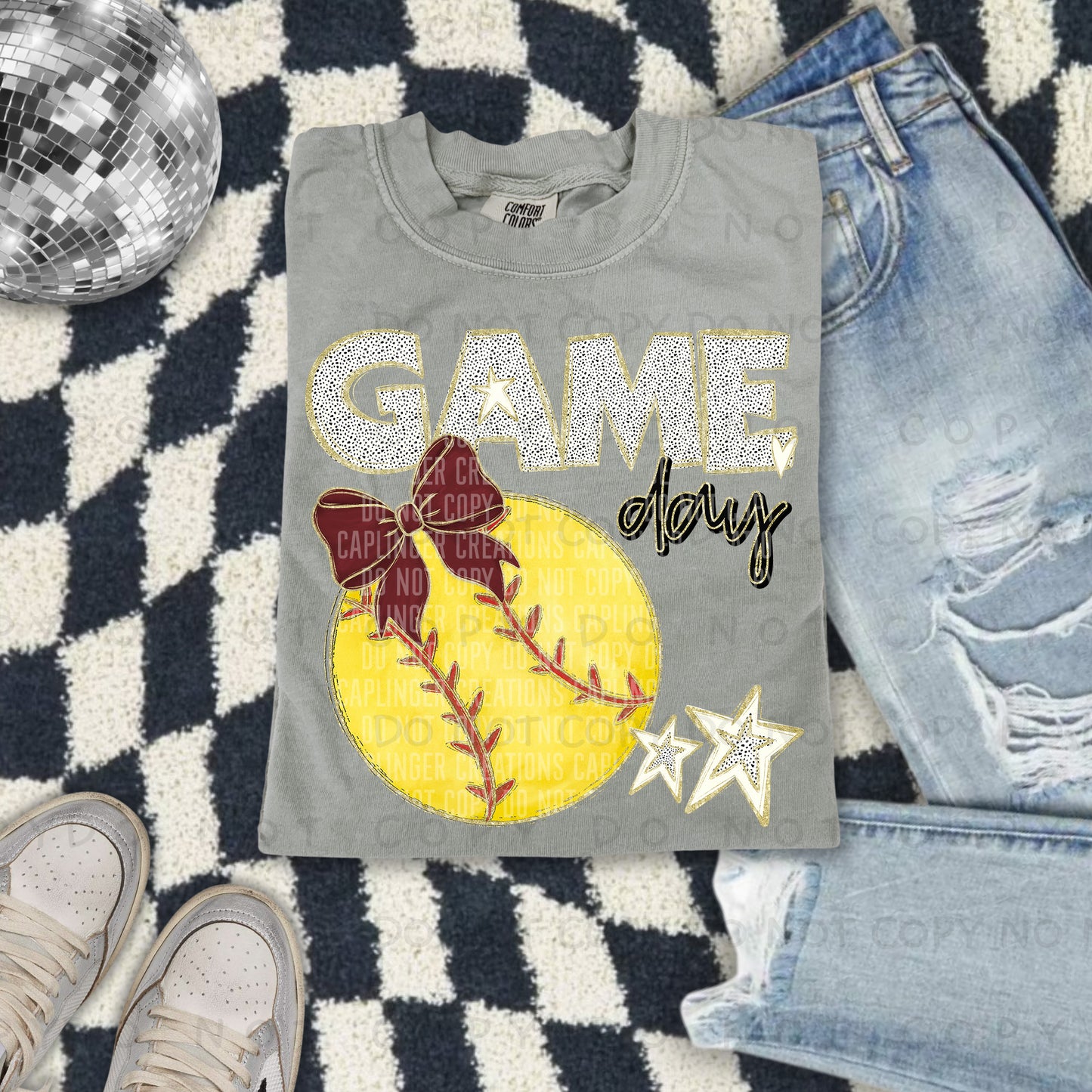 Game day Softball(all colors in dropdown)-DTF