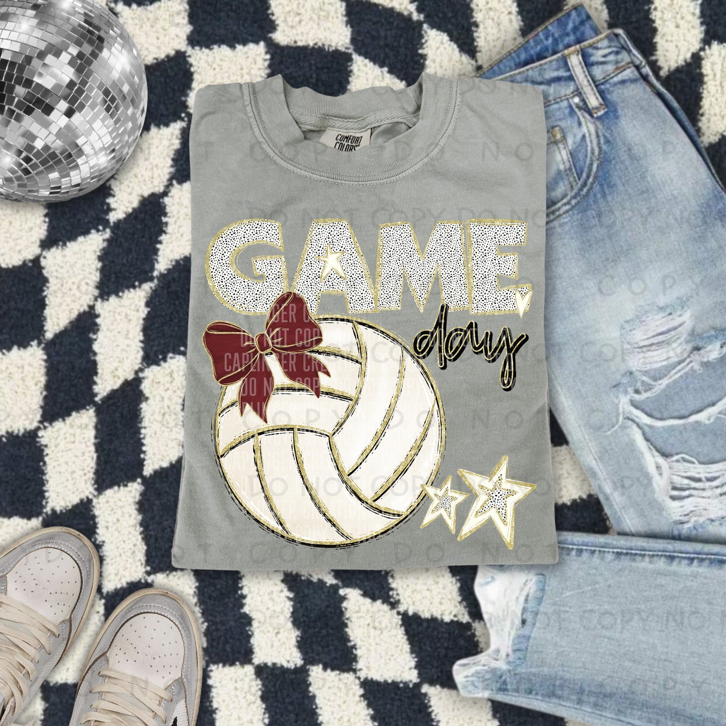 Game day Volleyball(all colors in dropdown)-DTF
