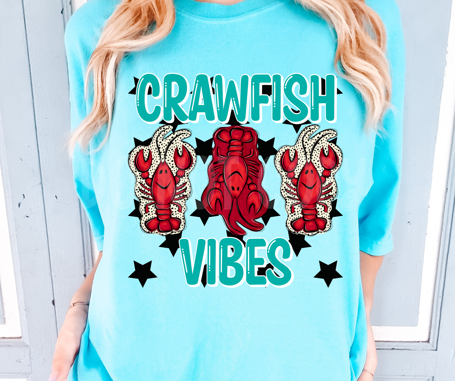 Crawfish Vibes Dots-DTF