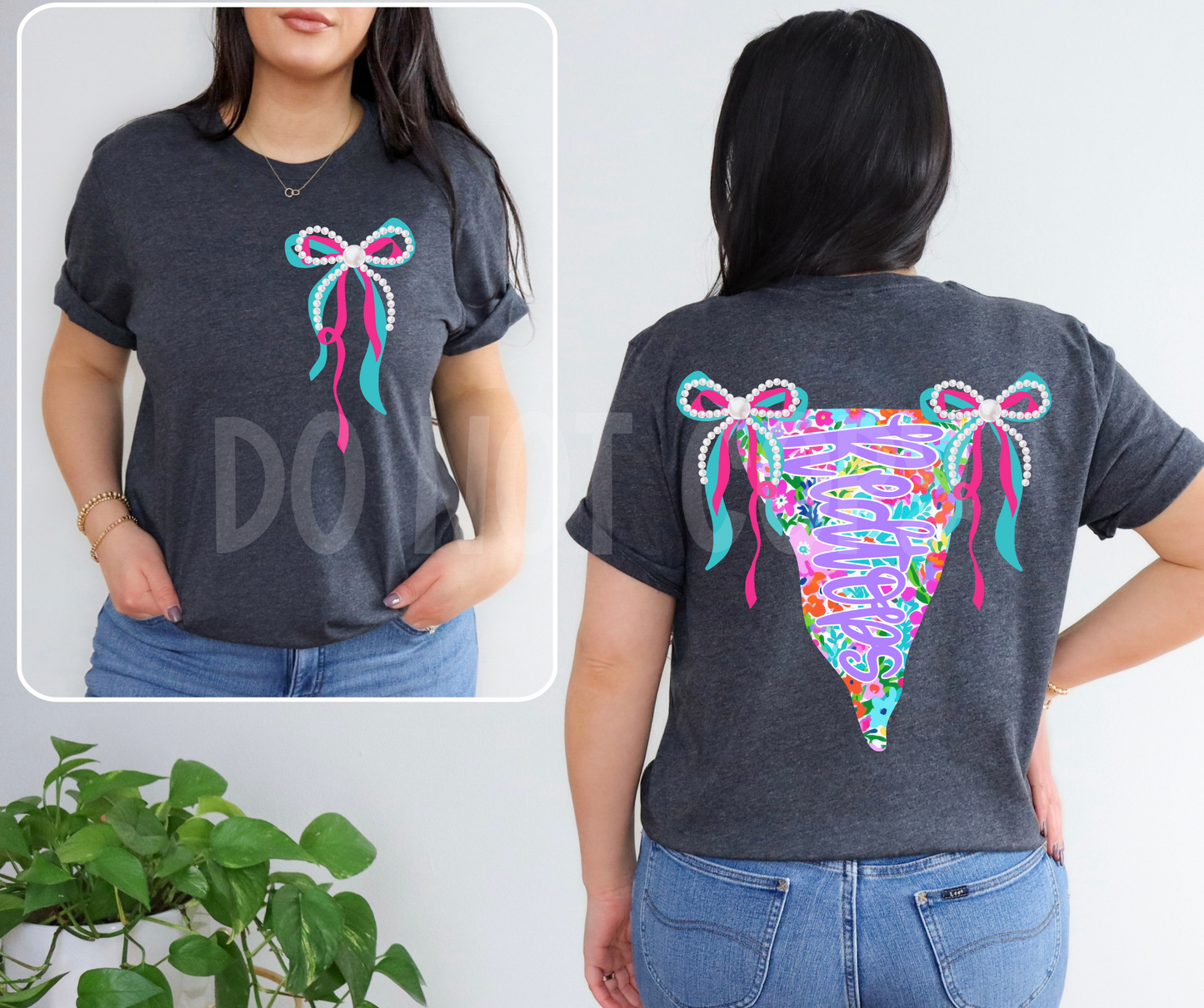 Bright Pennant Mascot (BACK- Dropdown)-DTF&UV